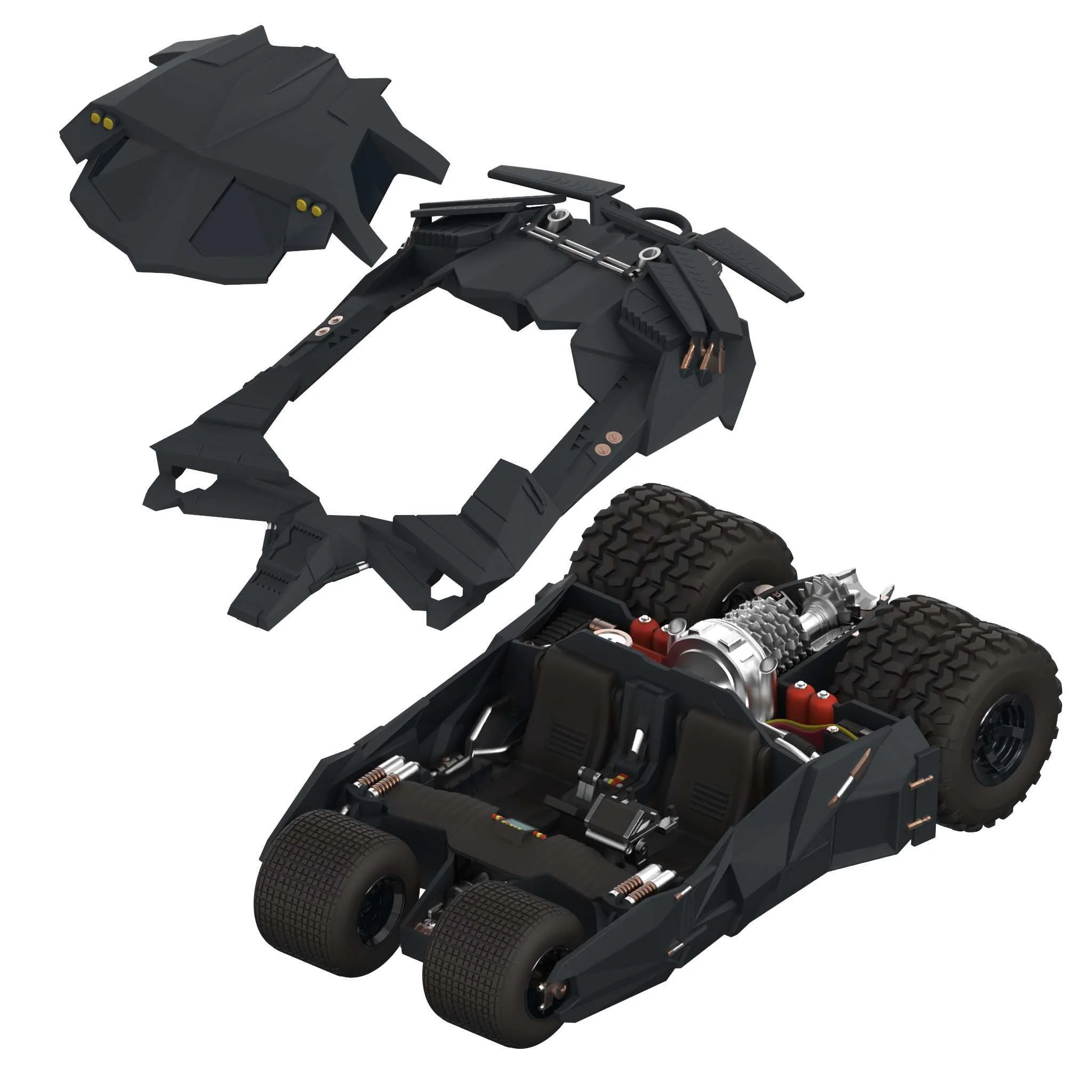 Batman Super Cyborg - Batmobile Tumbler (Full Color) - Image 6