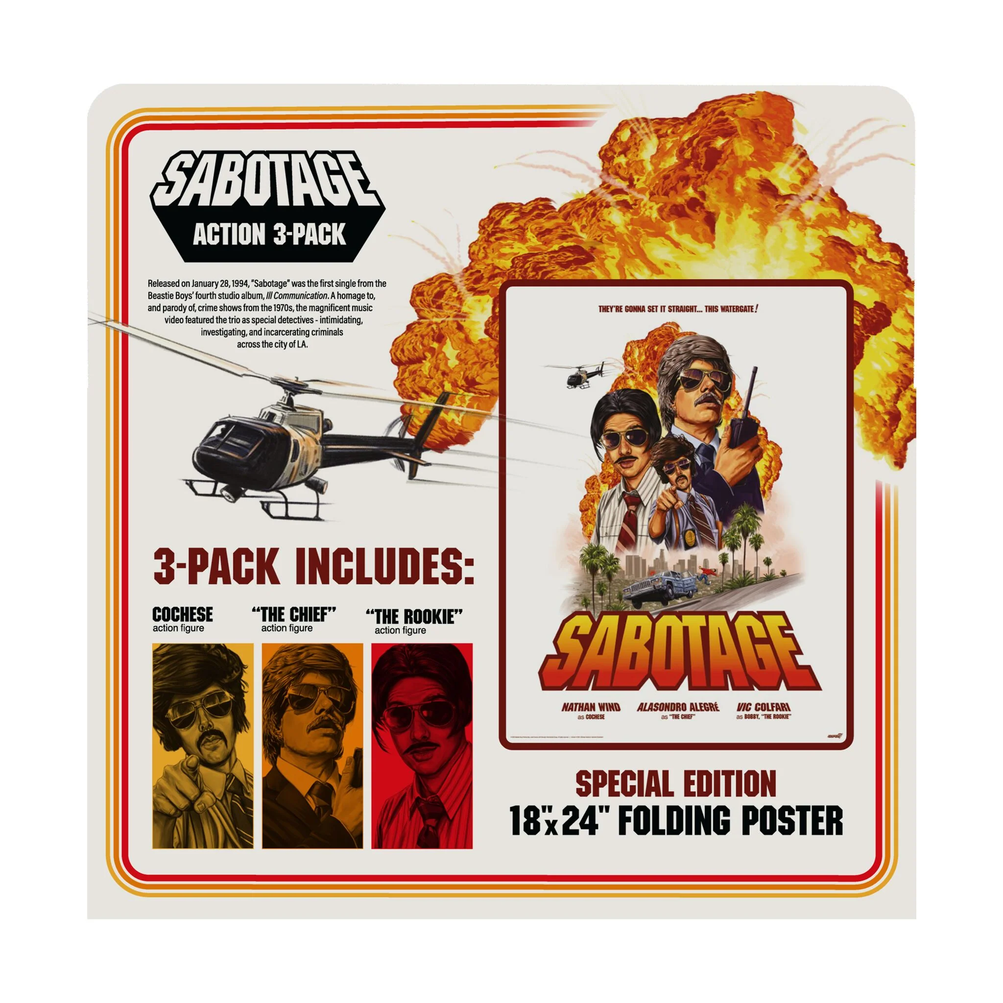 Beastie Boys ReAction Figures Wave 03 - Sabotage 3PK - Image 4