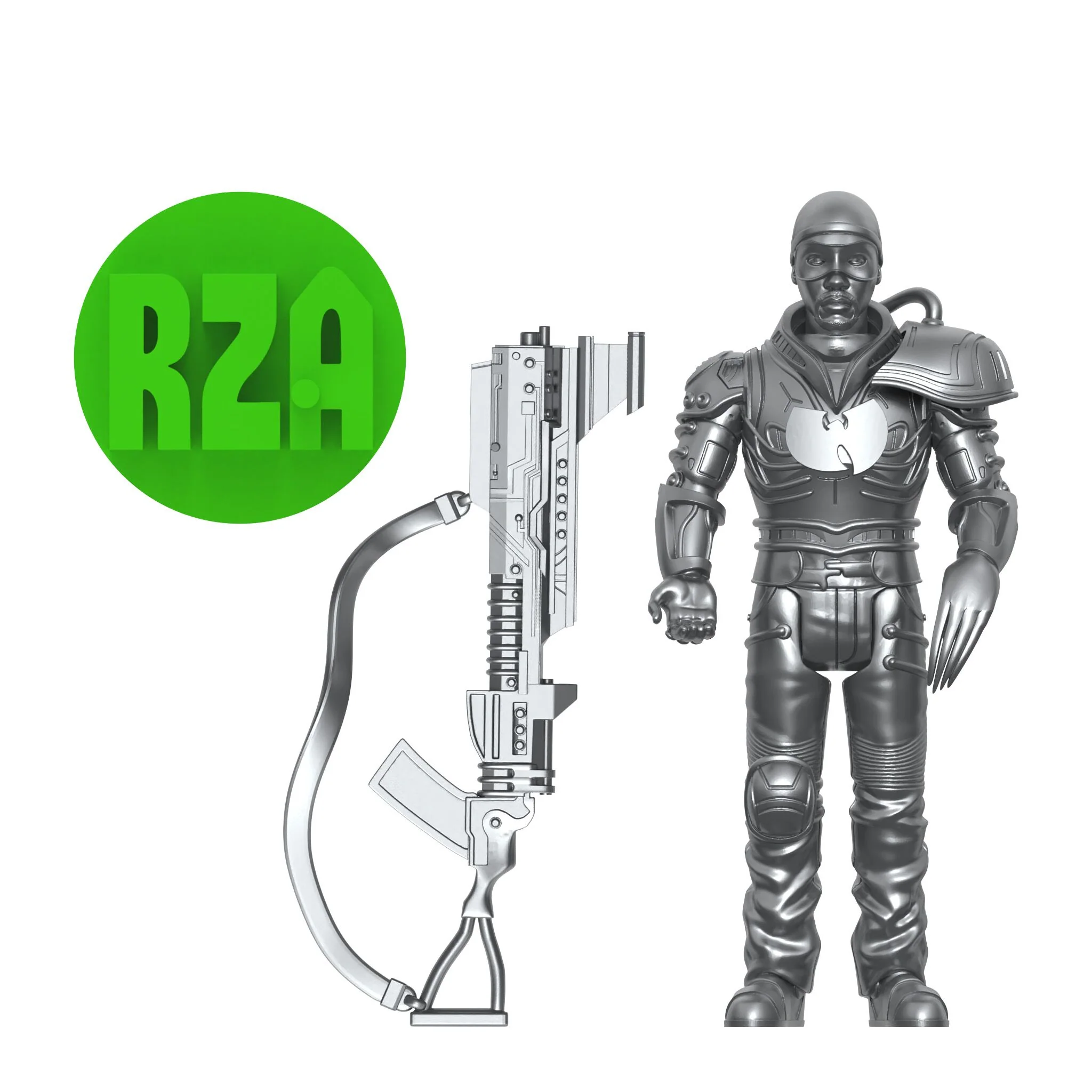 Bobby Digital ReAction Figures Wave 03 - Bobby Digital (Metallic Silver w/ 45 Adaptor) - Image 6