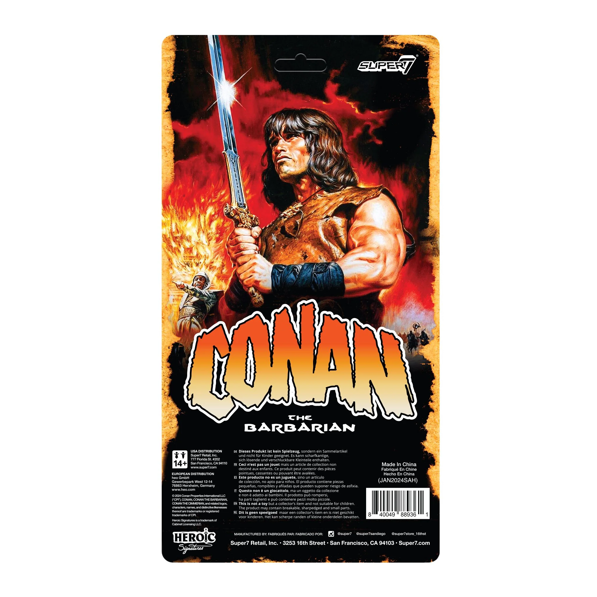 Conan the Barbarian Vintage Figures Wave 01 - Conan (Blood Splatter) - Image 6