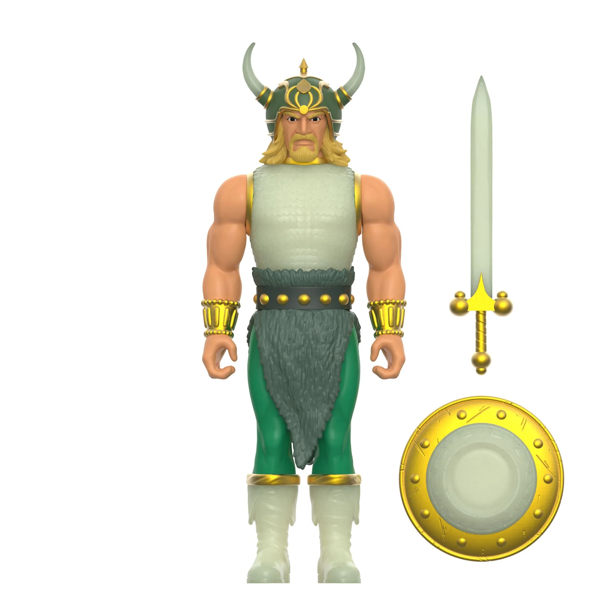 Dungeons and Dragons ReAction Figures Wave 04 - Red Box Fighter (Glow) - Image 3