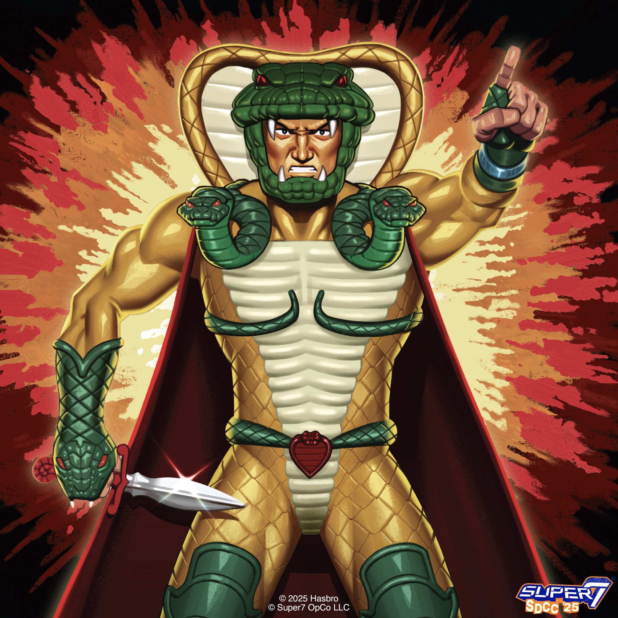G.I. Joe ReAction+ Figures - Serpentor (White/DIC) - Image 3