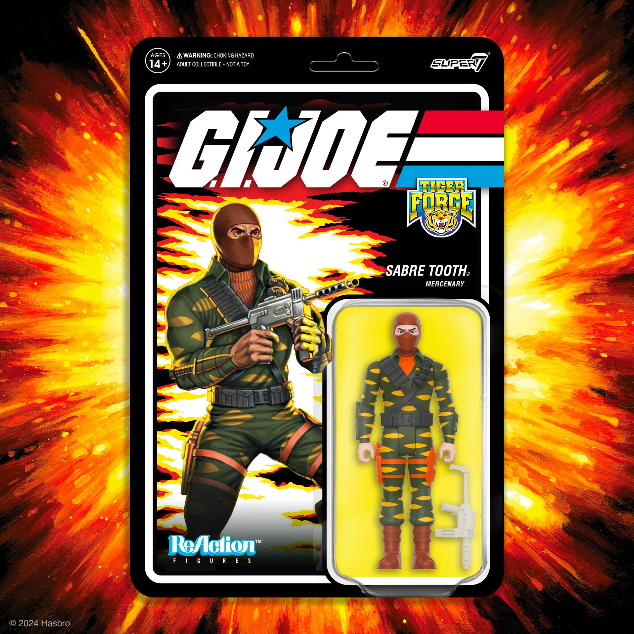 G.I. Joe ReAction Figures W8 - Sabre Tooth - Image 3