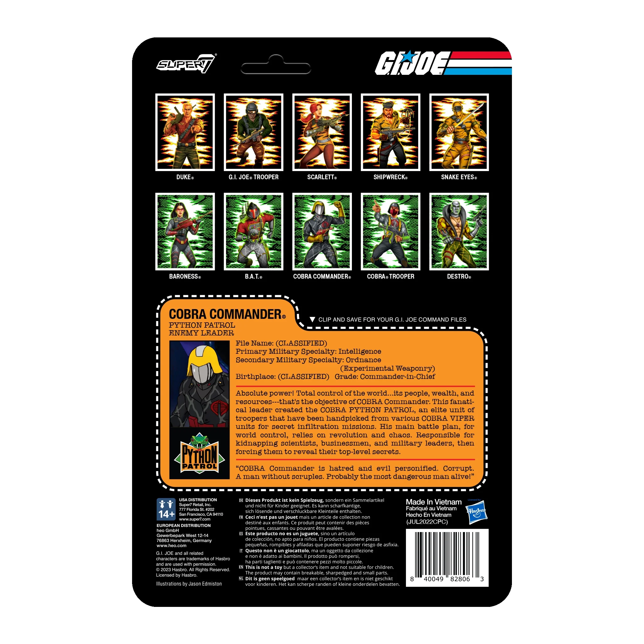 G.I. Joe ReAction Figures Wave 6 - Python Patrol Cobra Commander - Image 3