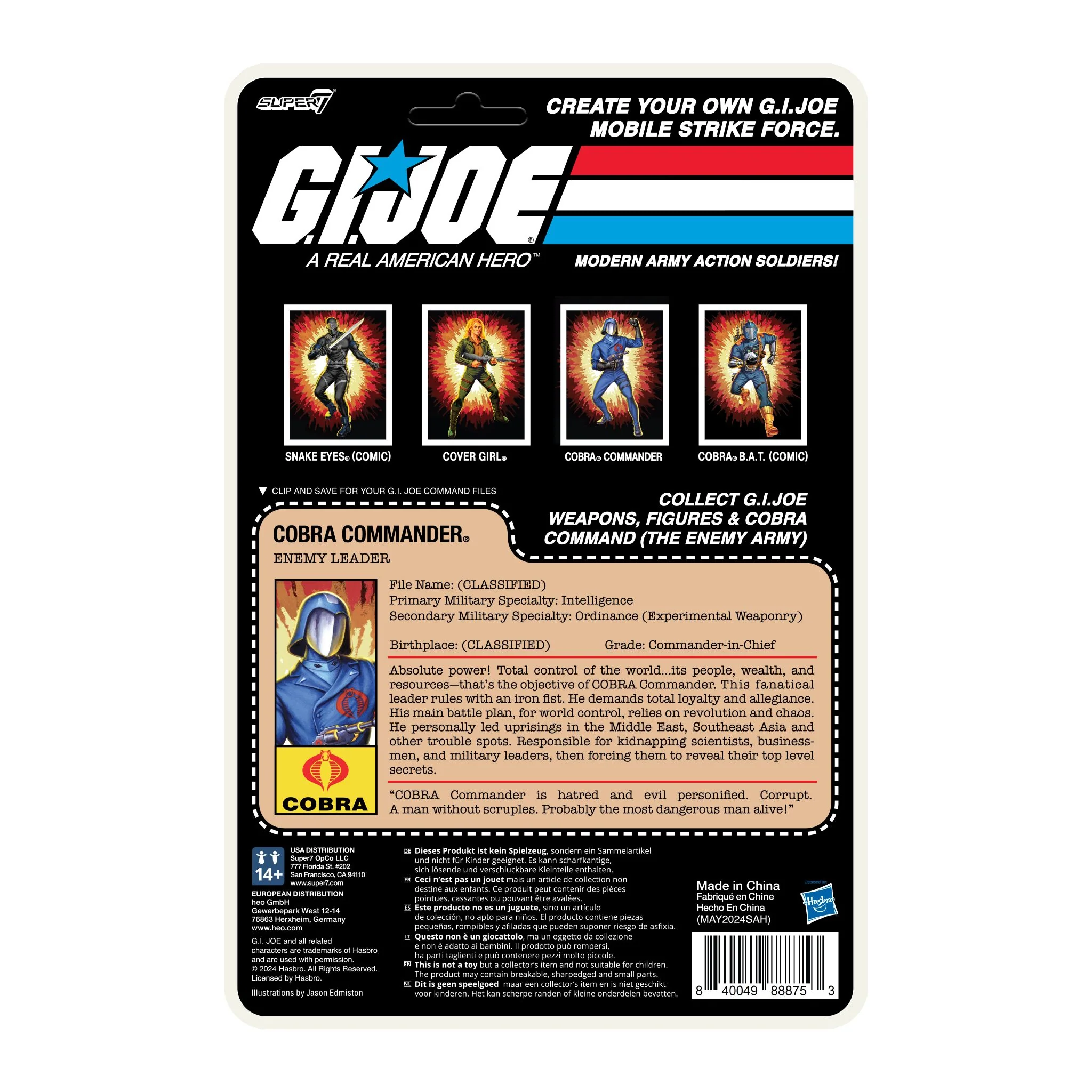 G.I. Joe ReAction+ Wave 01 - Cobra Commander (Cartoon) - Image 4