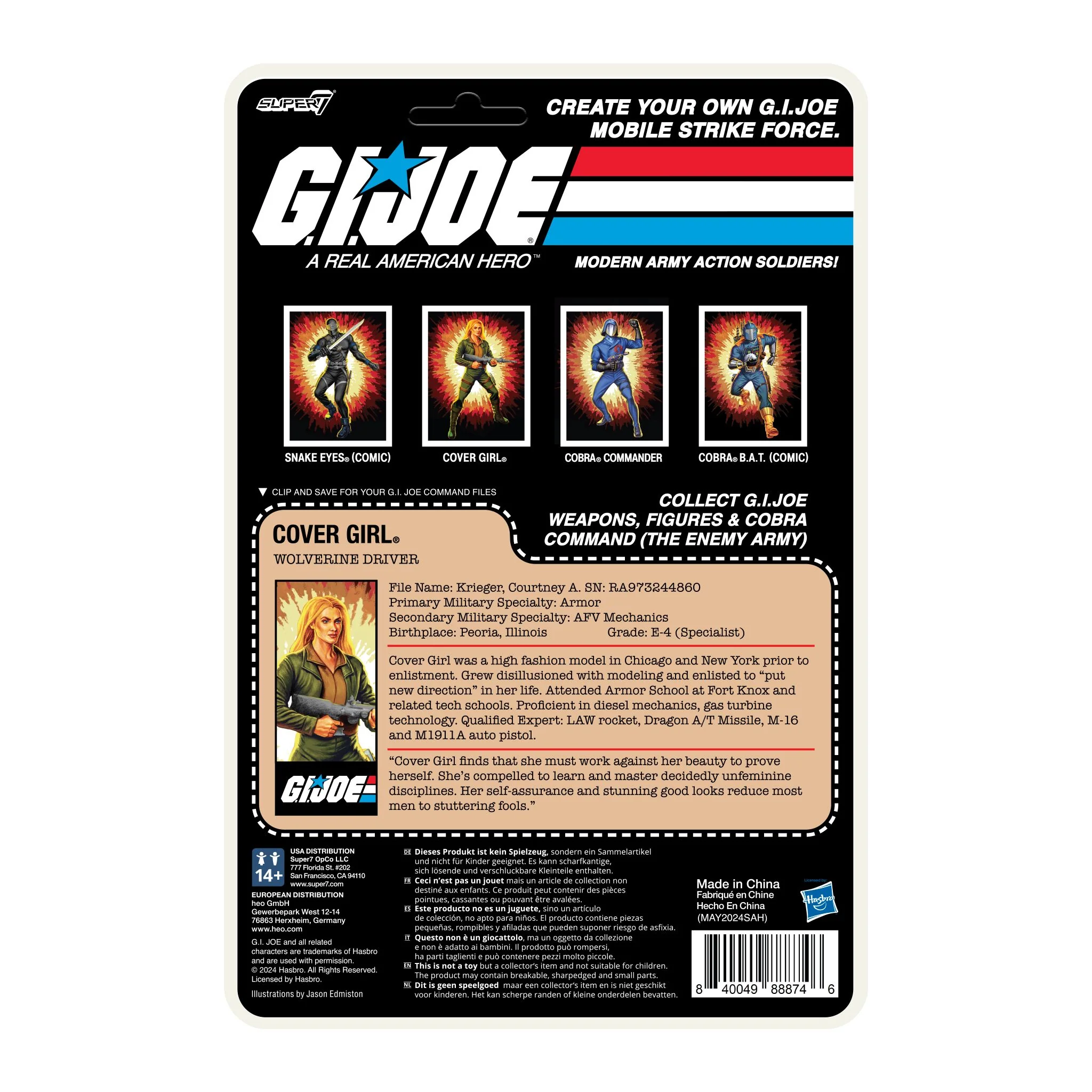 G.I. Joe ReAction+ Wave 01 - Cover Girl (Blonde) - Image 4