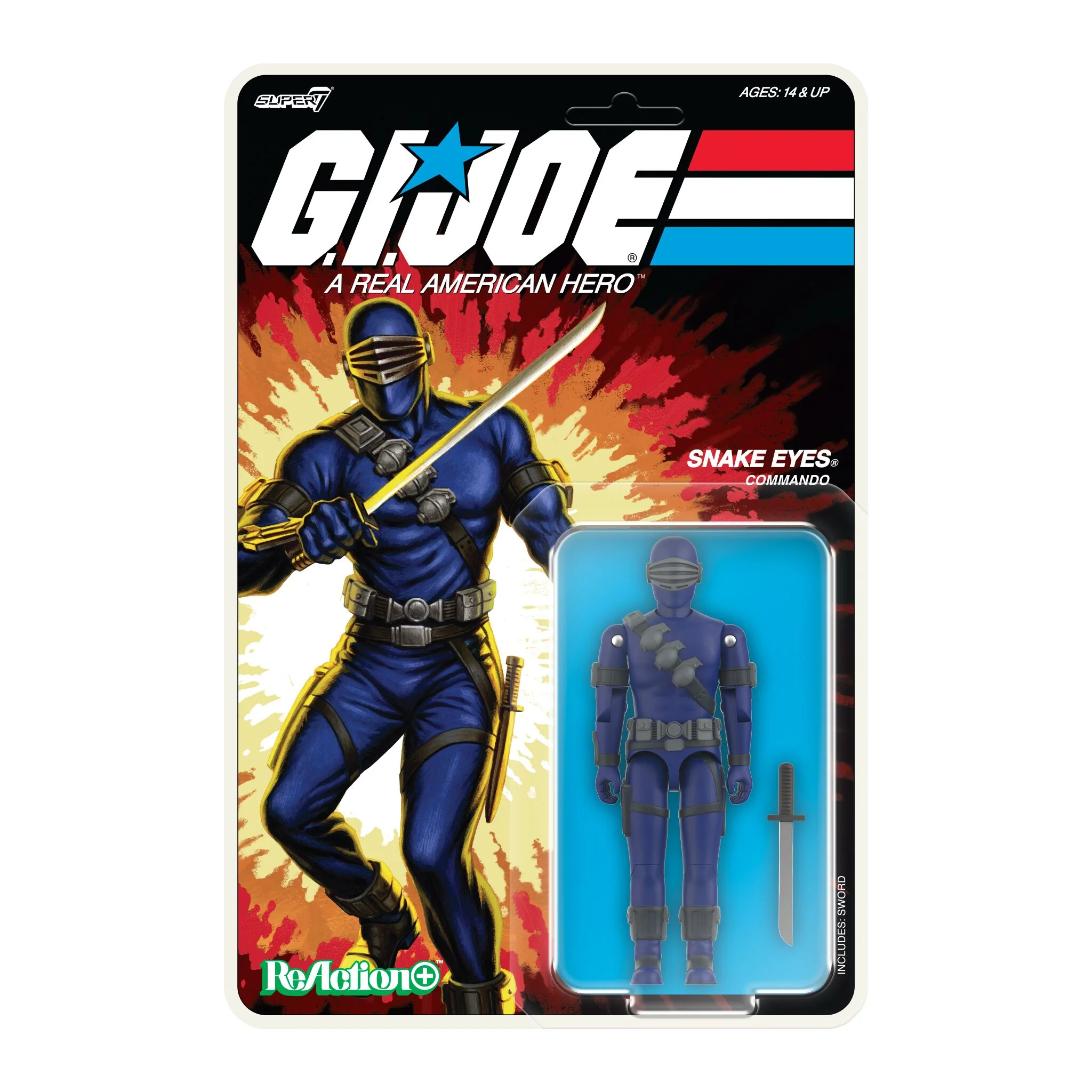 G.I. Joe ReAction+ Wave 03 (Cartoon) - Snake Eyes (Cartoon)