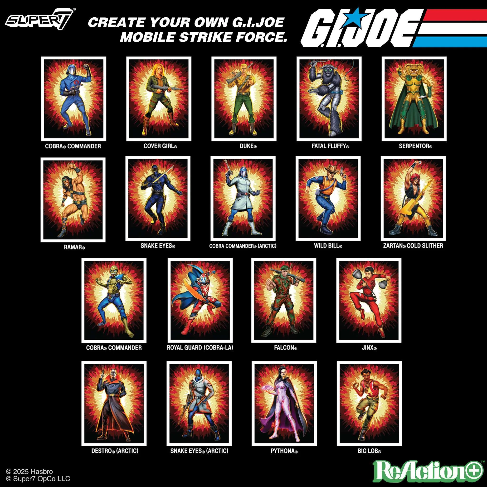 G.I. Joe ReAction+ Wave 05 (Movie) - Arctic Destro, Artic Snake Eyes, Big Lob & Pythona - Image 9