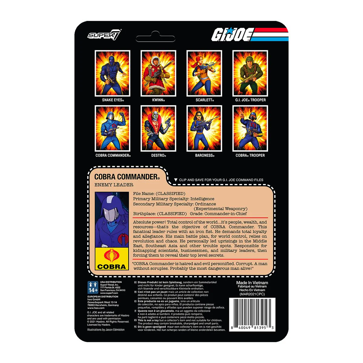 G.I. Joe ReAction Wave 2 - Cobra Commander (Vac Metal) - Image 6