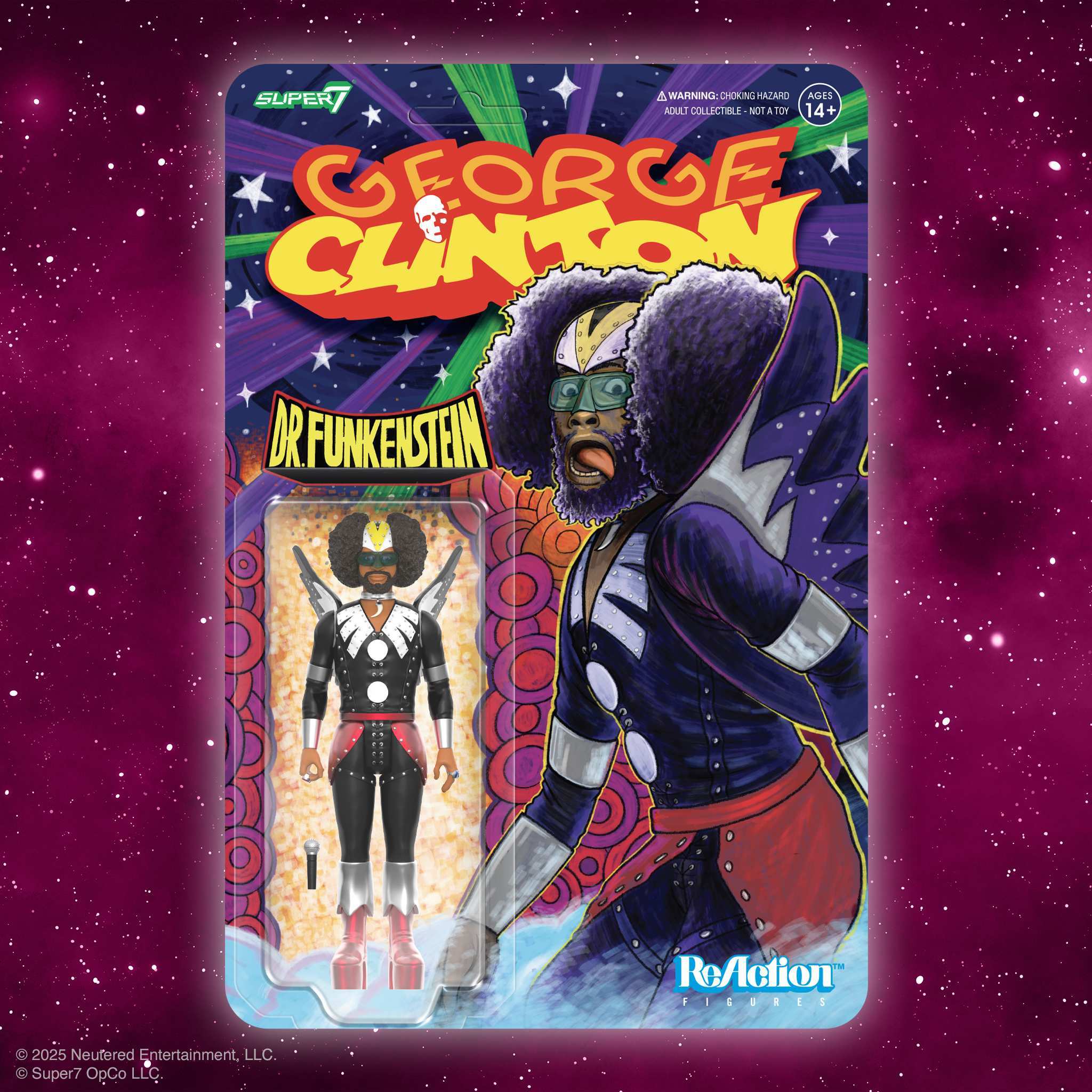 George Clinton ReAction Figures Wave 01 - George Clinton (Dr. Funkenstein) - Image 2