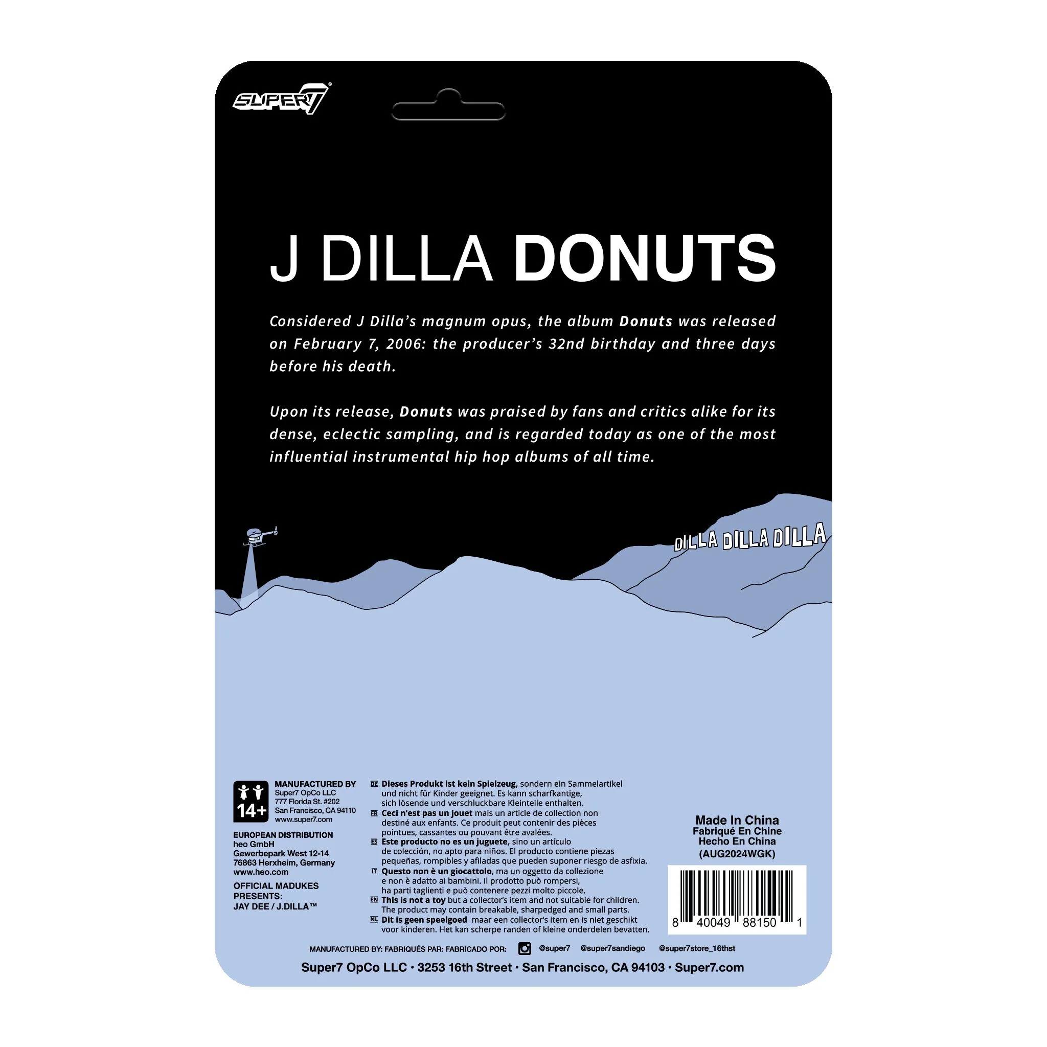 J Dilla ReAction Figures Wave 01 - J Dilla (Donuts - Smile Album Cover) - Image 5