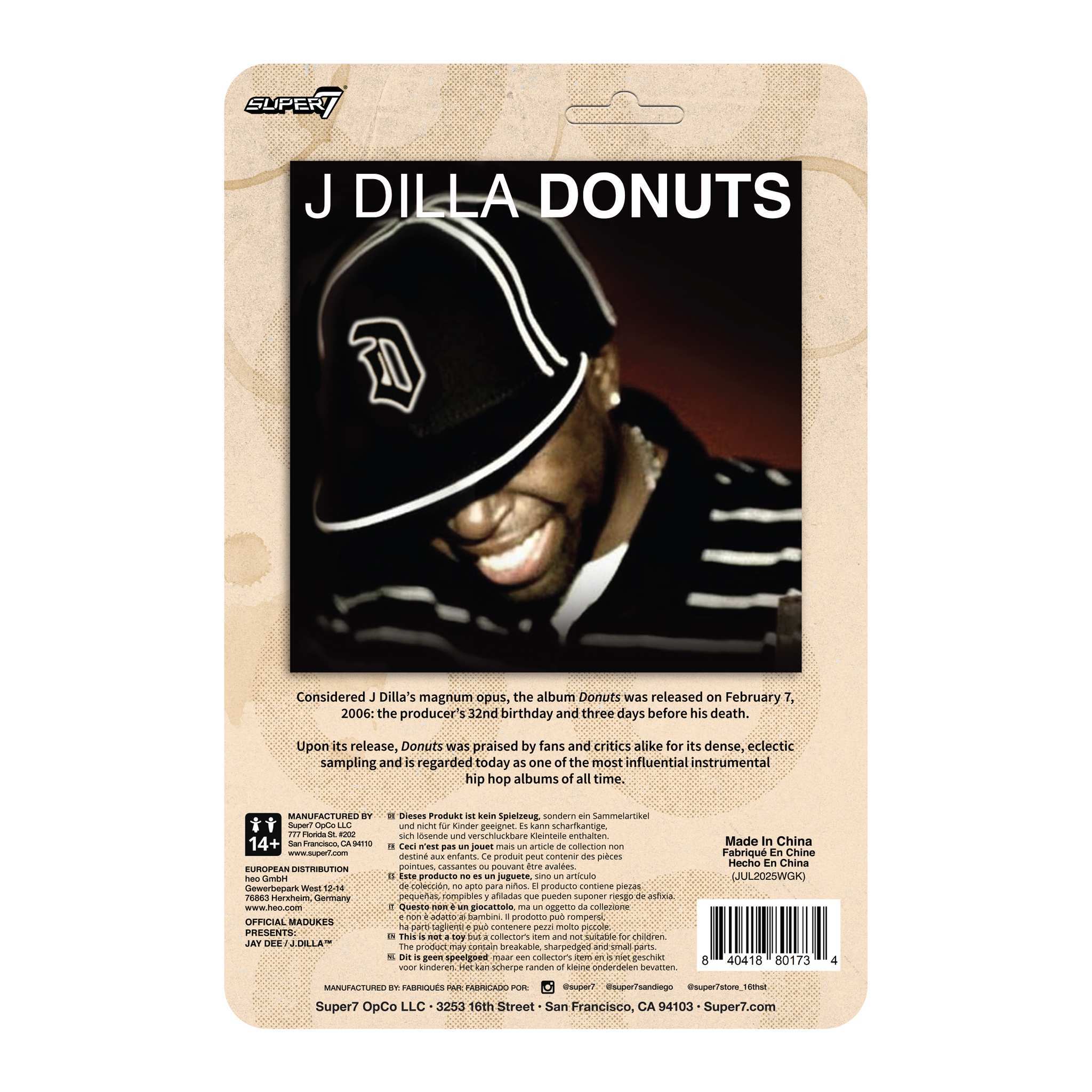 J Dilla ReAction Figures Wave 02 - J Dilla (Donuts) - Image 5