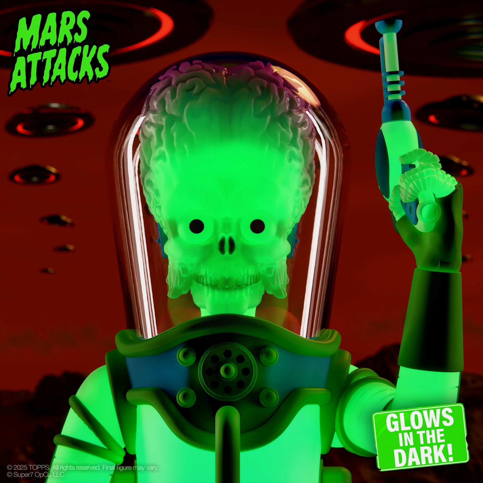 Mars Attacks ULTIMATES! Wave 02 - Martian (Invasion Begins, Glow) - Image 3
