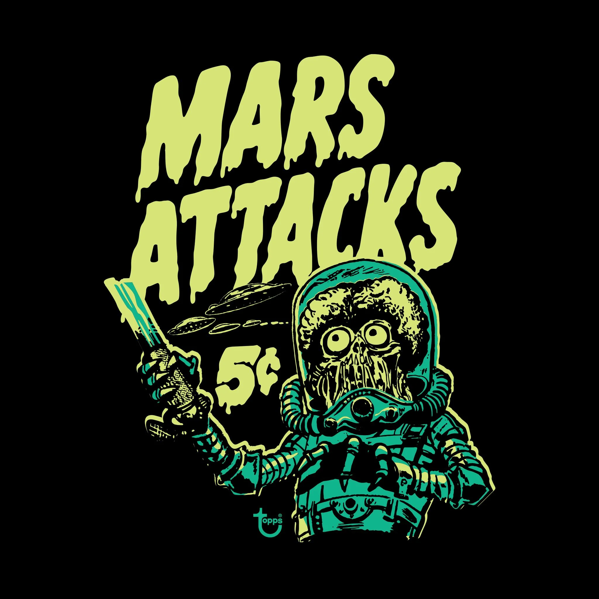 Mars Attacks Wax Wrapper Tshirt - Image 2