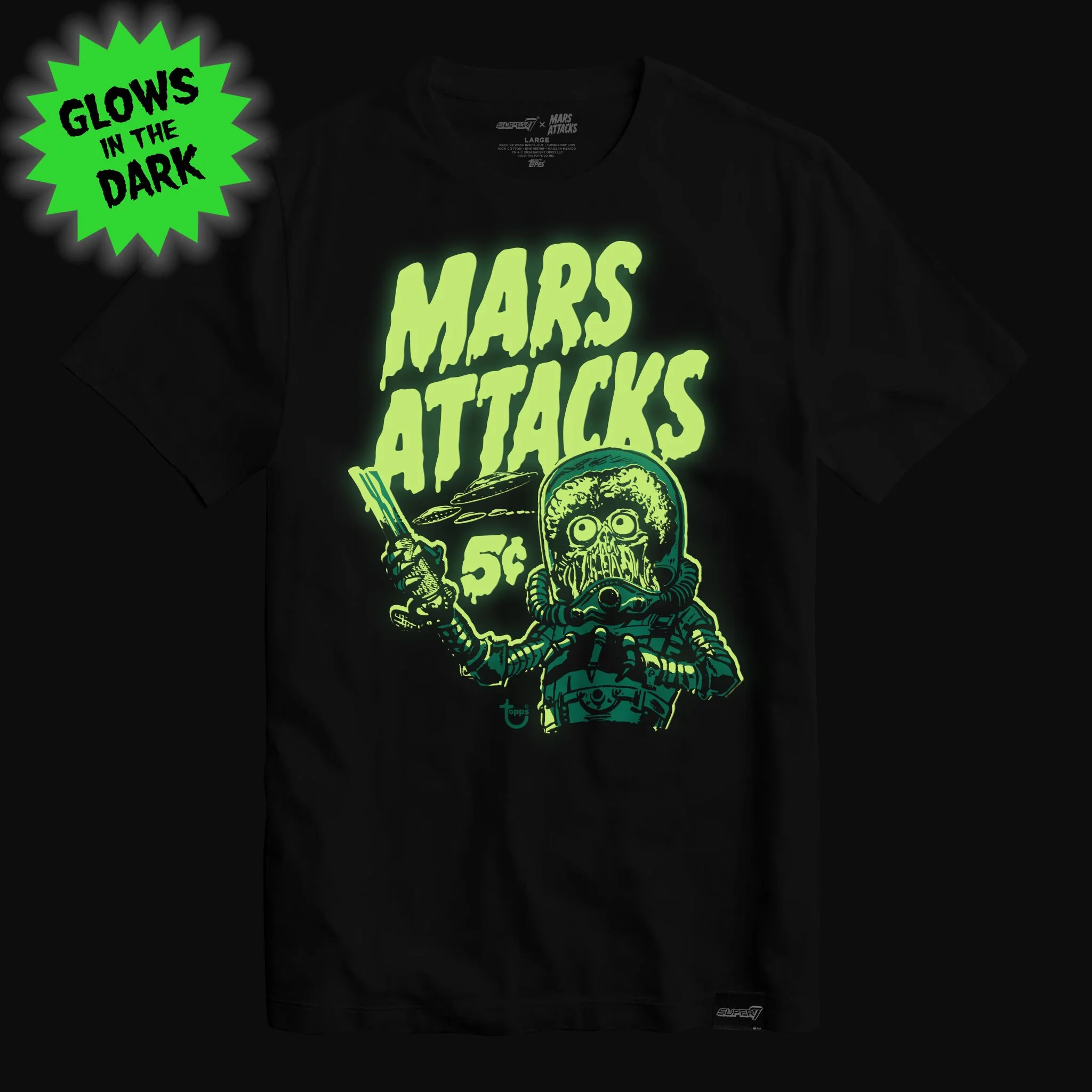 Mars Attacks Wax Wrapper Tshirt - Image 3
