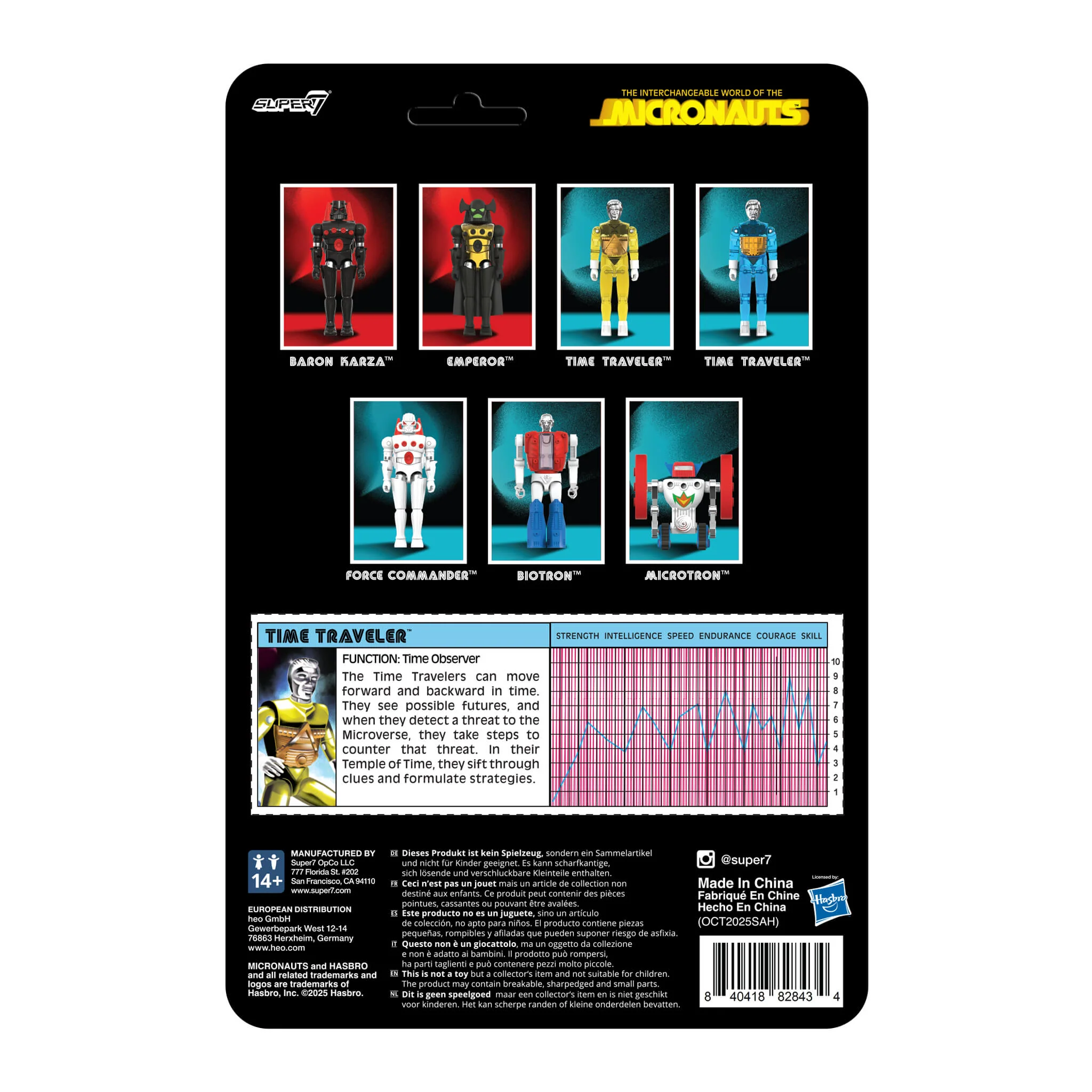 Micronauts ReAction+ Wave 03 - Time Traveler (Translucent Yellow) - Image 5