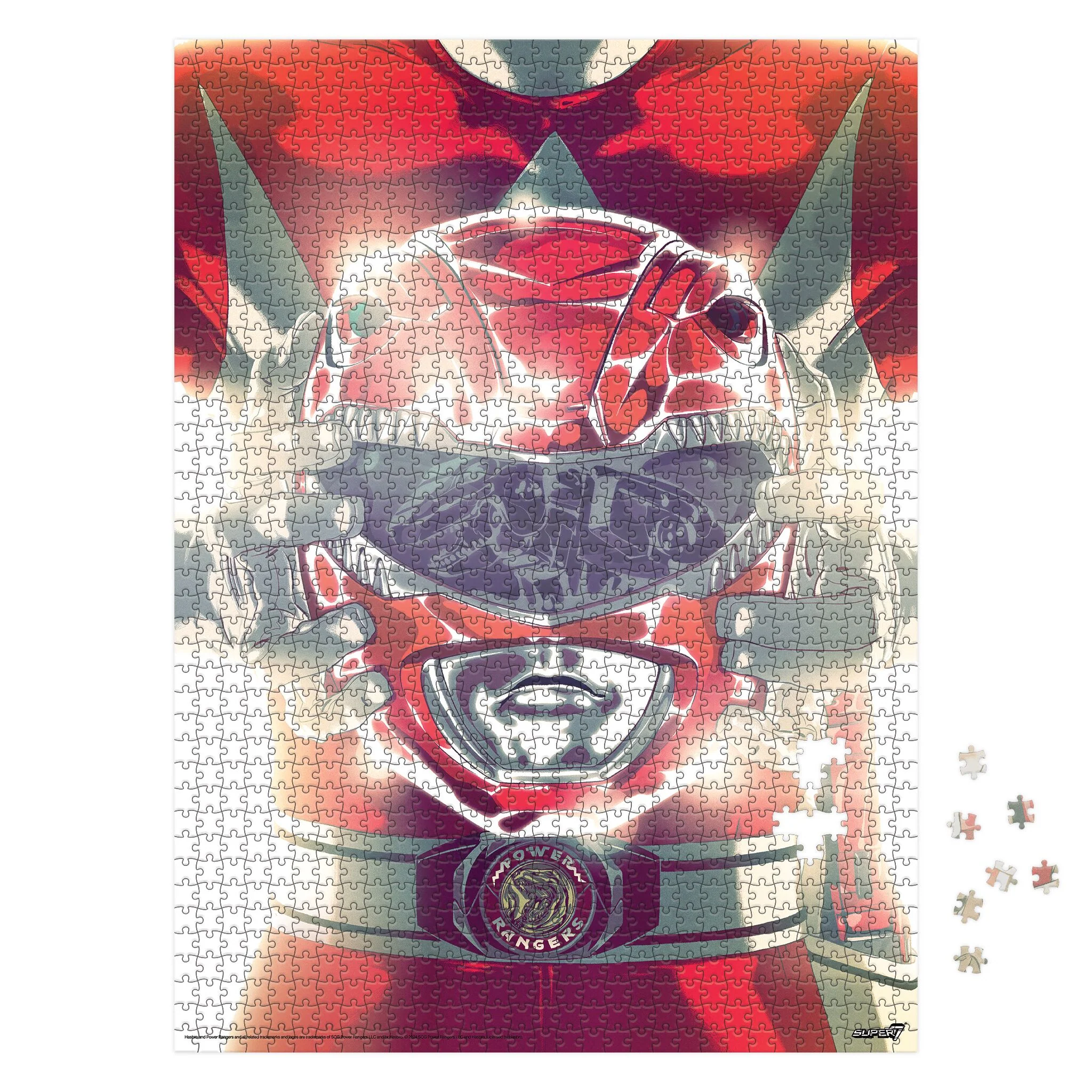 Mighty Morphin Power Ranger - Red Ranger Foil Puzzle - Image 3