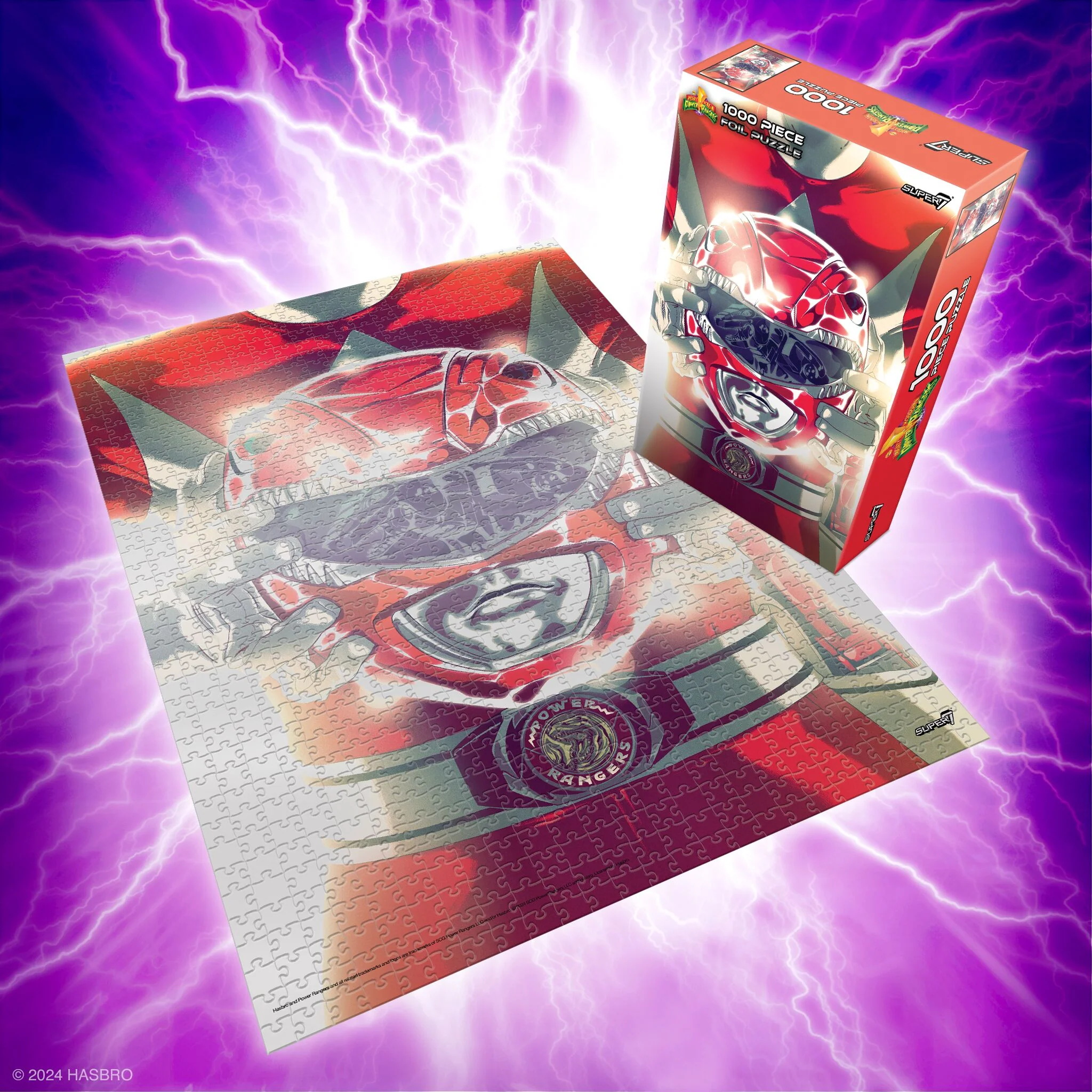 Mighty Morphin Power Ranger - Red Ranger Foil Puzzle - Image 4
