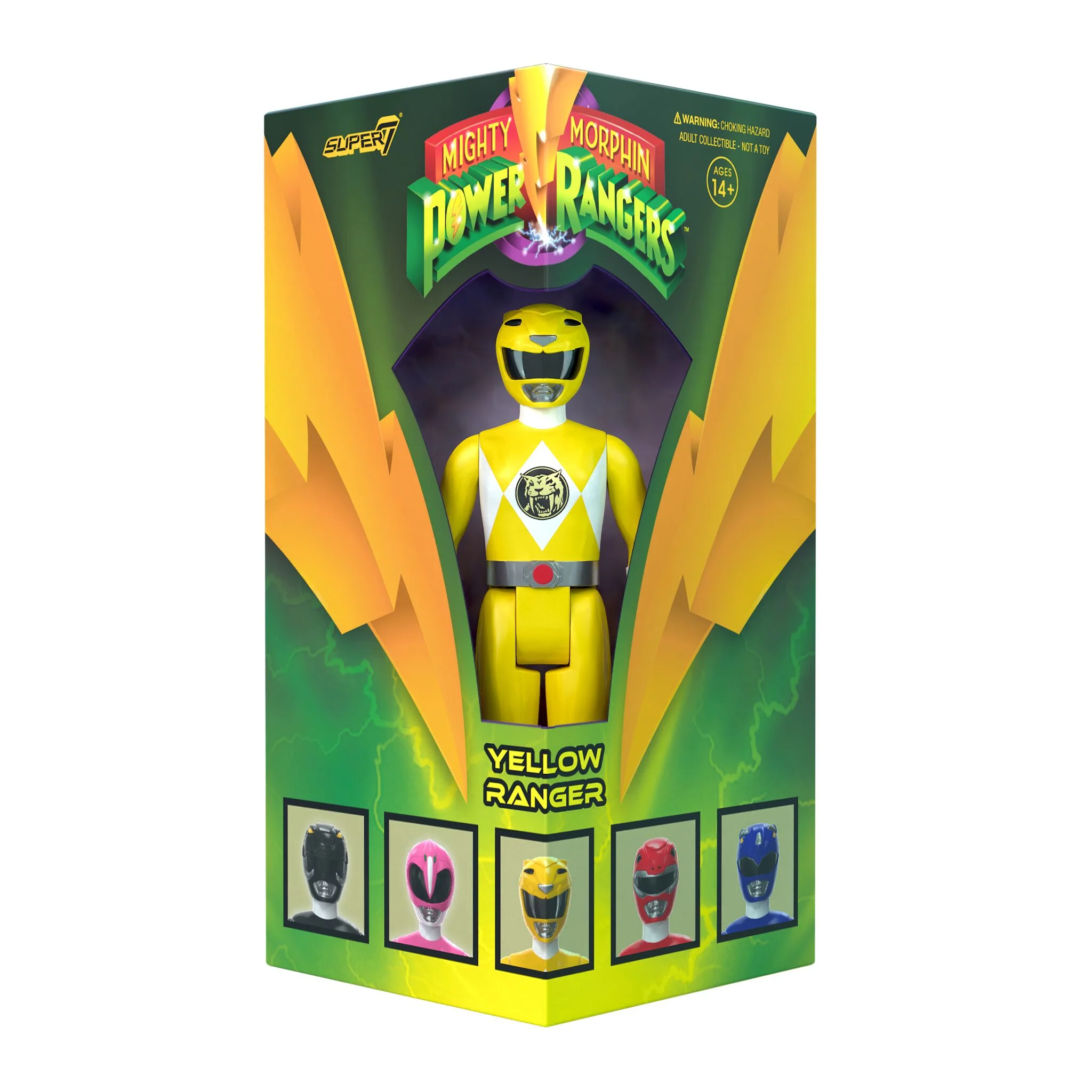 Mighty Morphin Power Rangers ReAction SDCC 2023 - Yellow Ranger [Triangle Box] [SDCC 2023] - Image 3