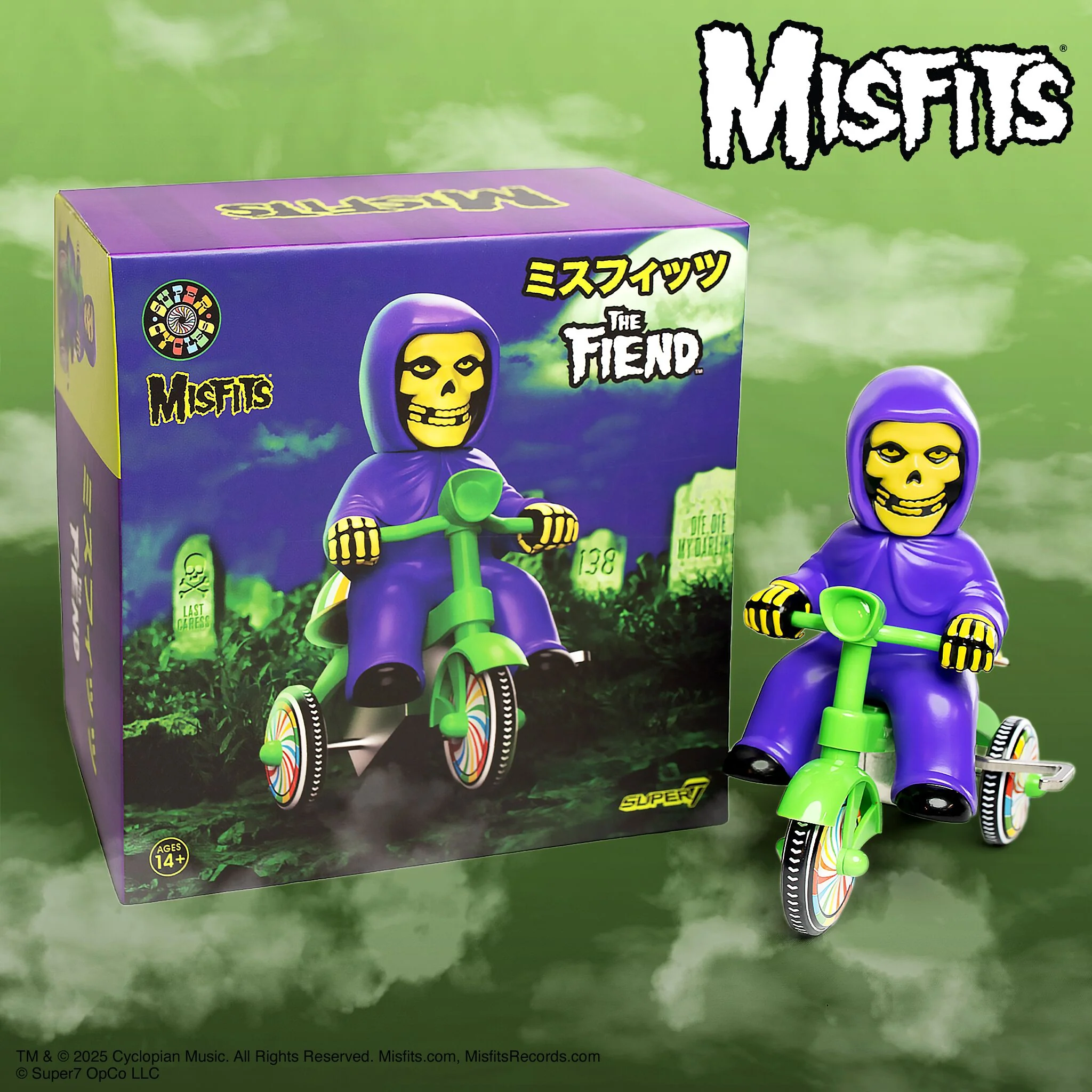 Misfits Super Cycles - Fiend (Purple w/ Green Trike) - Image 3