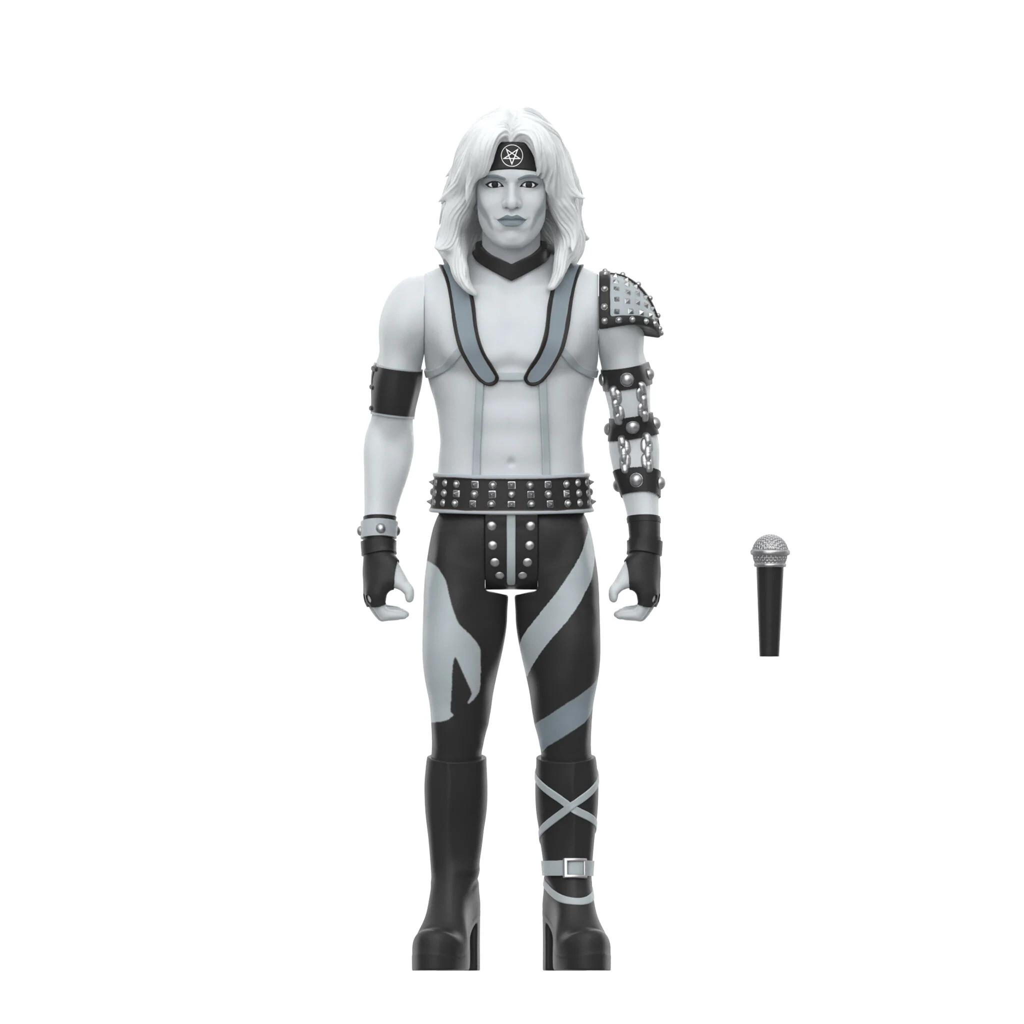 Motley Crue ReAction Figures Wave 02 - Vince Neil, Tommy Lee, Nikki Sixx, & Mick Mars (Shout At The Devil - Black & White) - Image 10