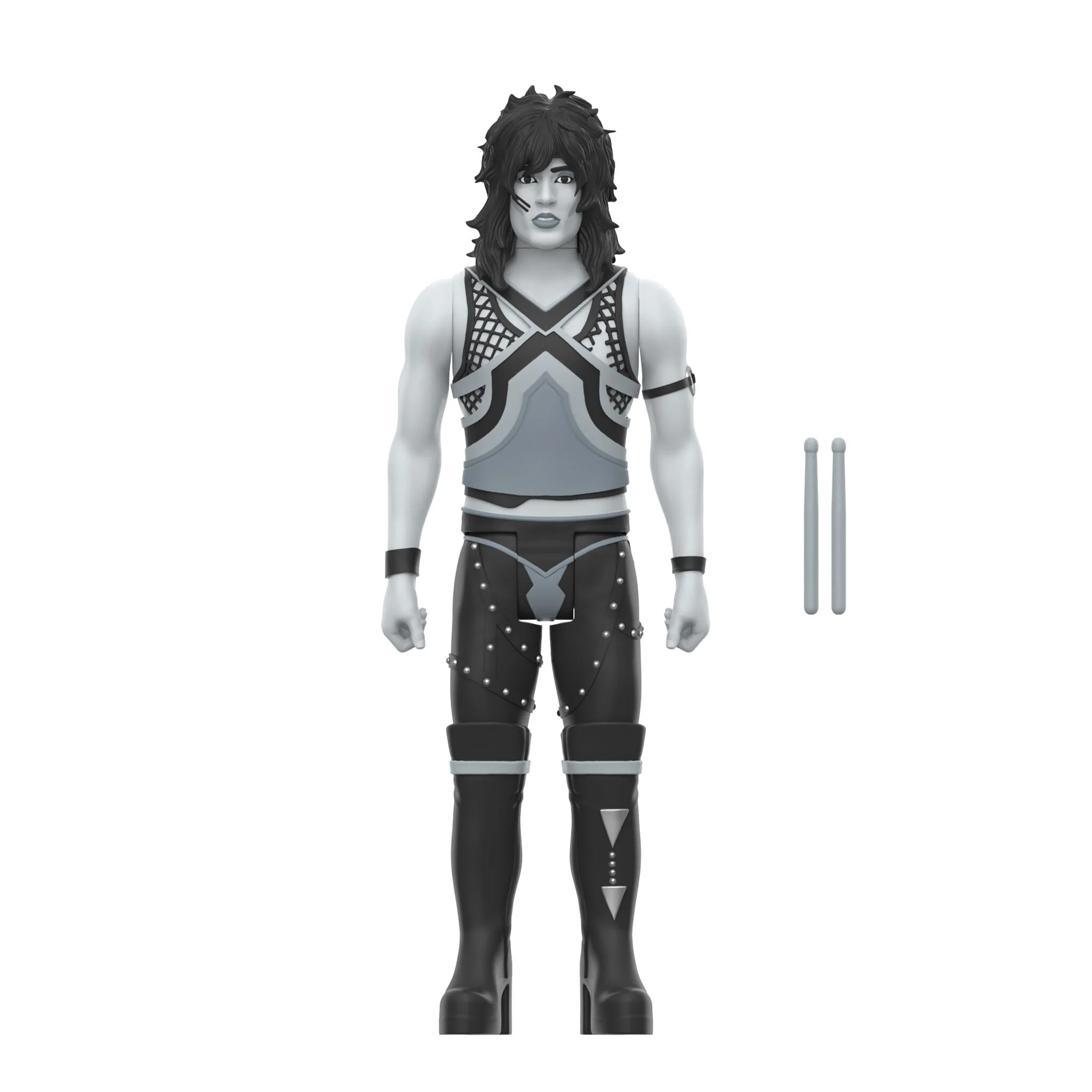 Motley Crue ReAction Figures Wave 02 - Vince Neil, Tommy Lee, Nikki Sixx, & Mick Mars (Shout At The Devil - Black & White) - Image 8