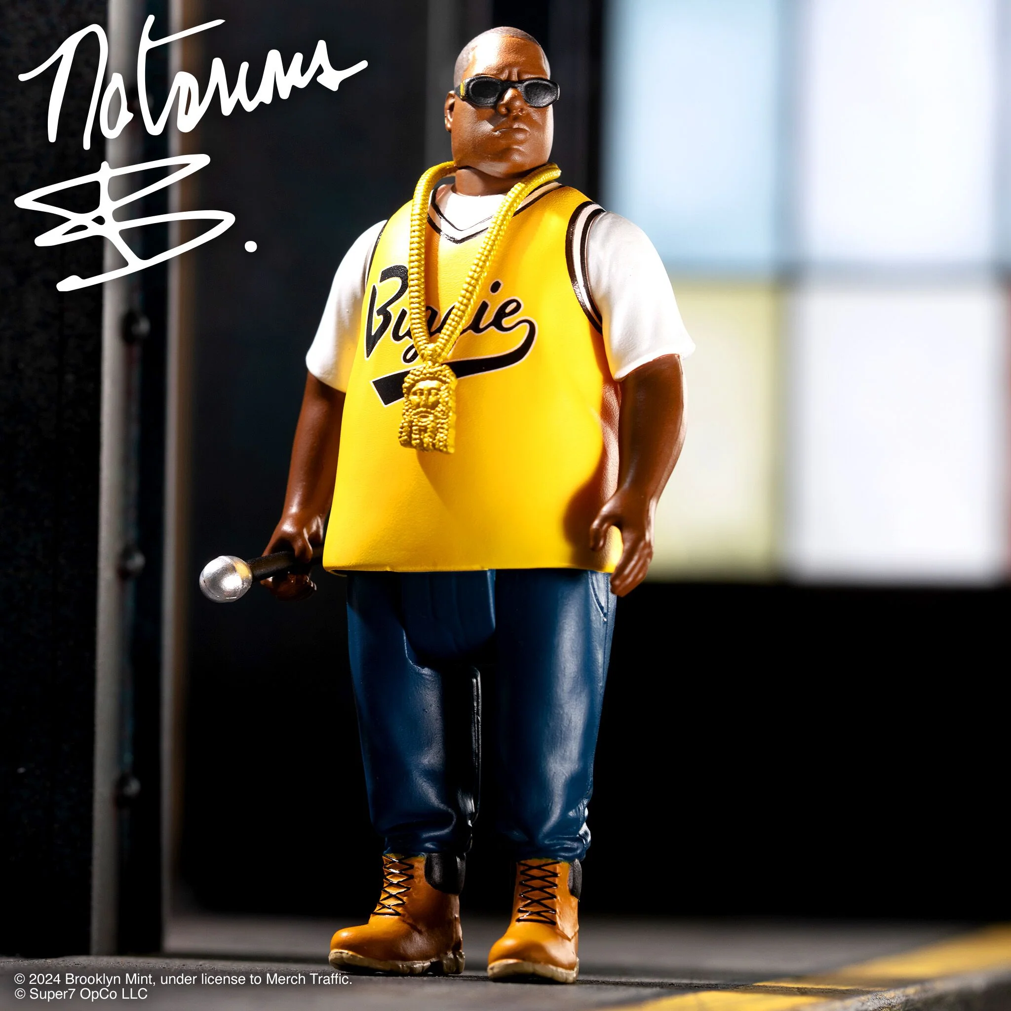 Notorious B.I.G. ReAction Figures Wave 04 - Notorious B.I.G. (Yellow Jersey) - Image 2