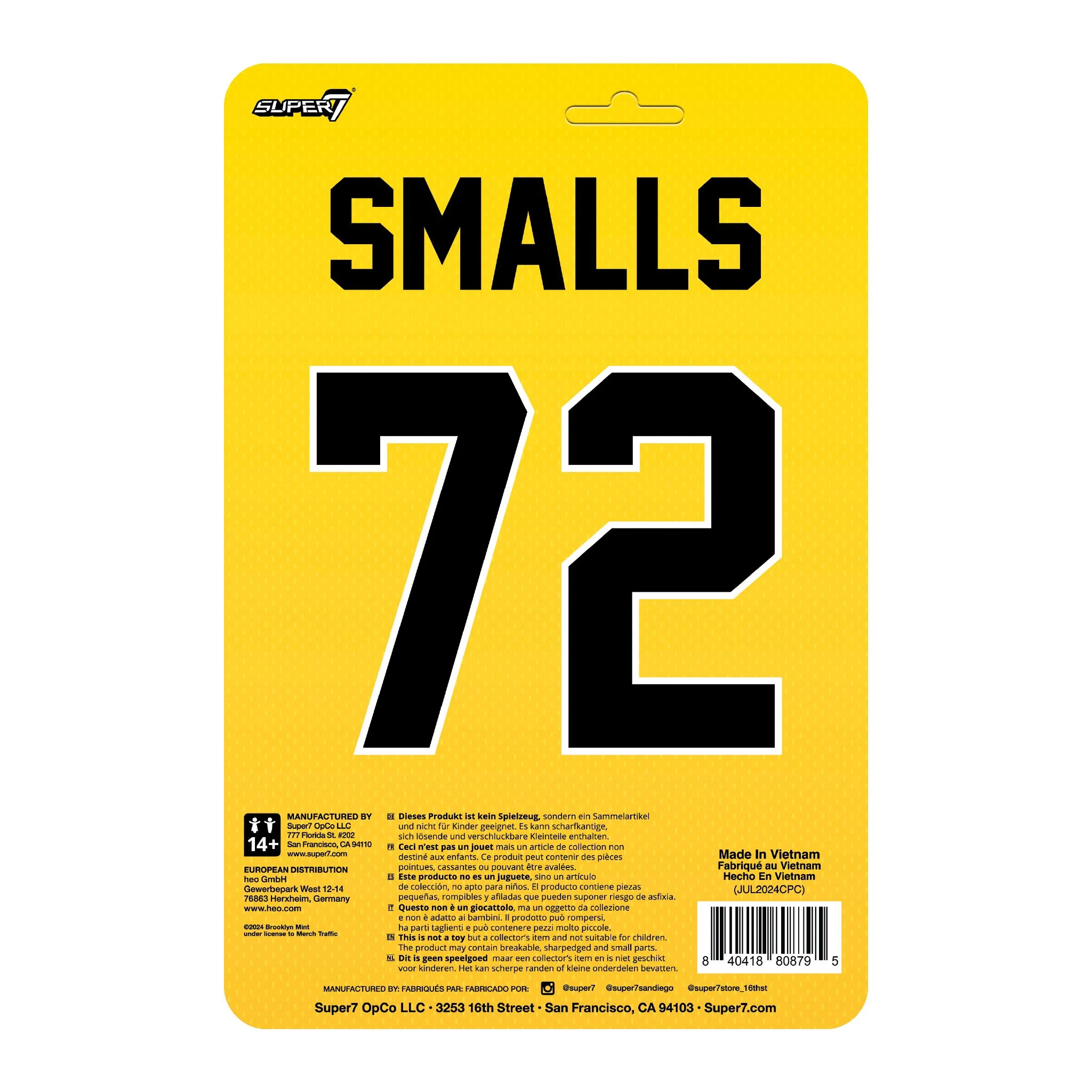 Notorious B.I.G. ReAction Figures Wave 04 - Notorious B.I.G. (Yellow Jersey) - Image 7