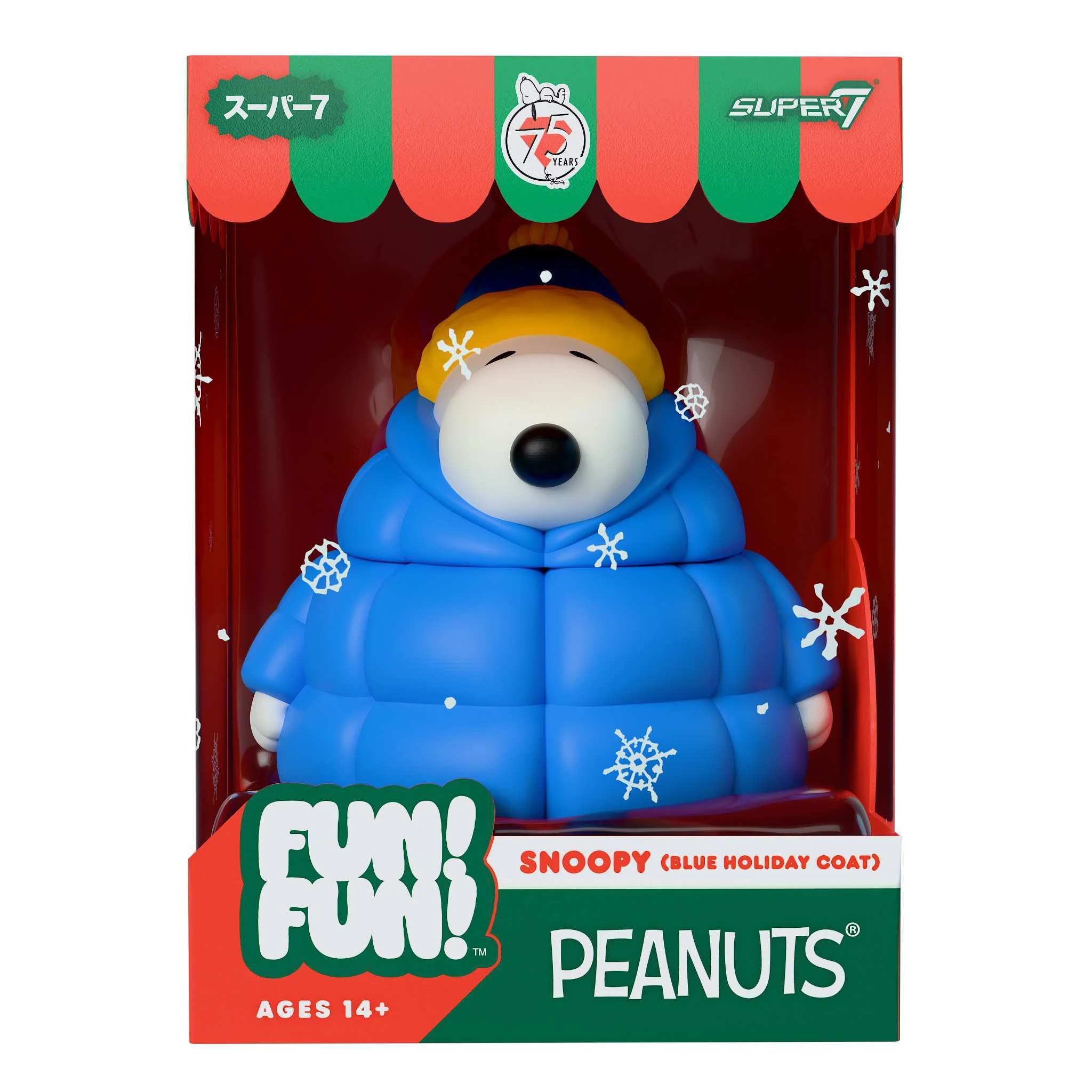 Peanuts FUN! FUN! Wave 03 (Holiday) - Snoopy (Blue Holiday Coat) - Image 6