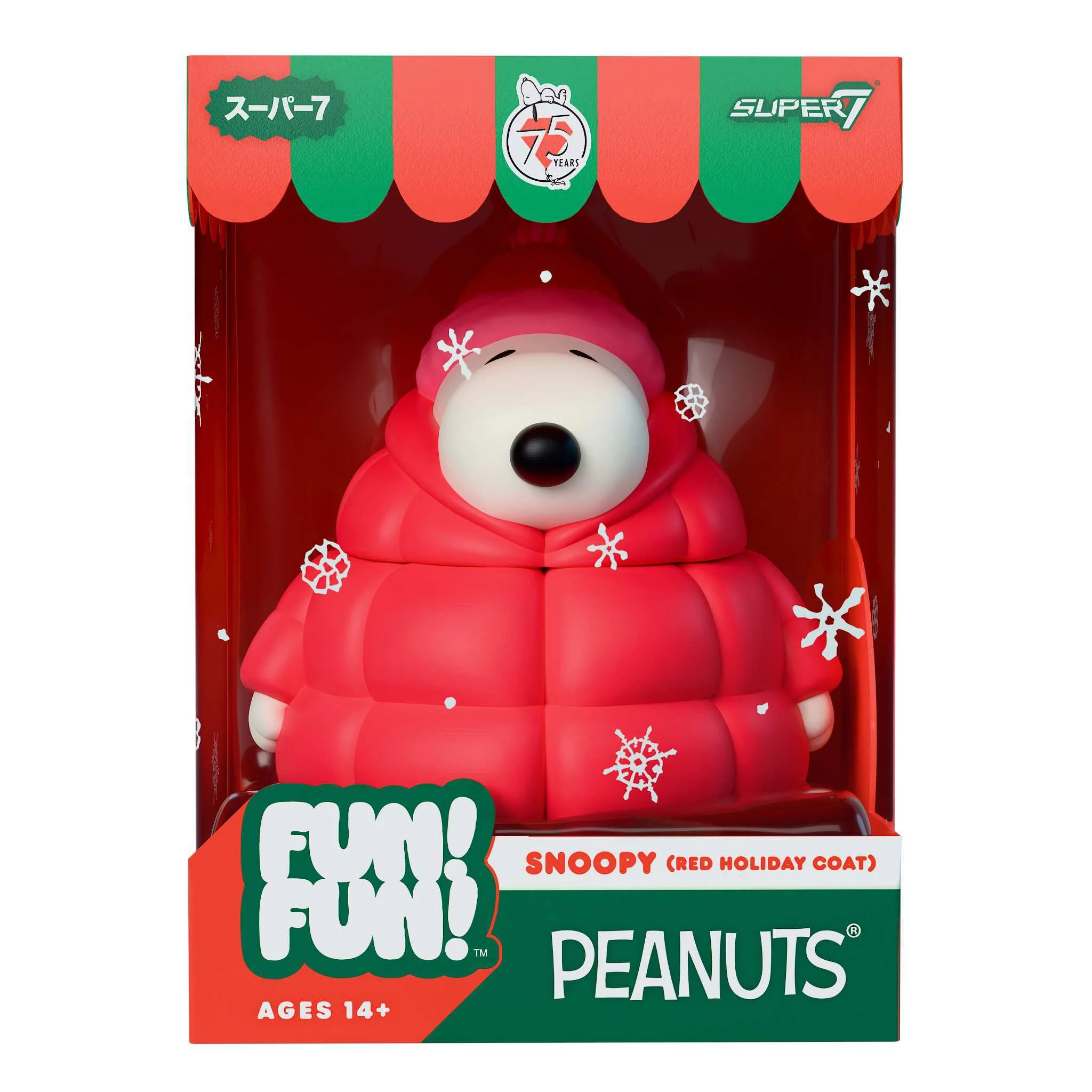 Peanuts FUN! FUN! Wave 03 (Holiday) - Snoopy (Red Holiday Coat) - Image 6