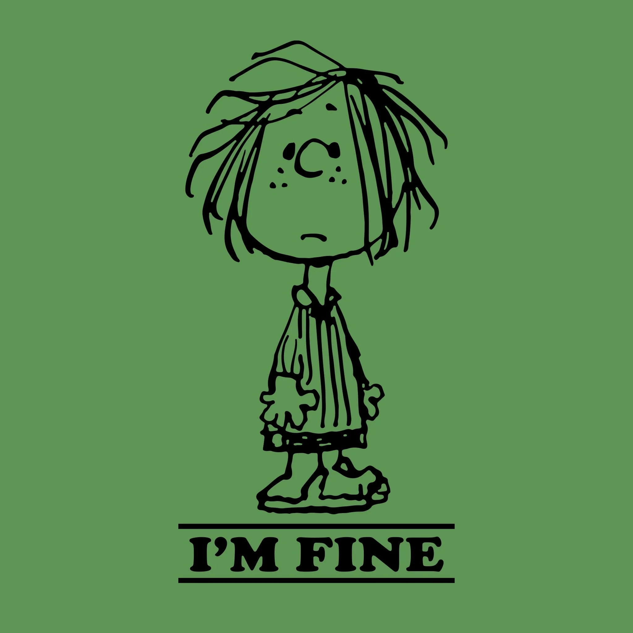 Peanuts Peppermint Patty I'm Fine Tshirt - Image 2