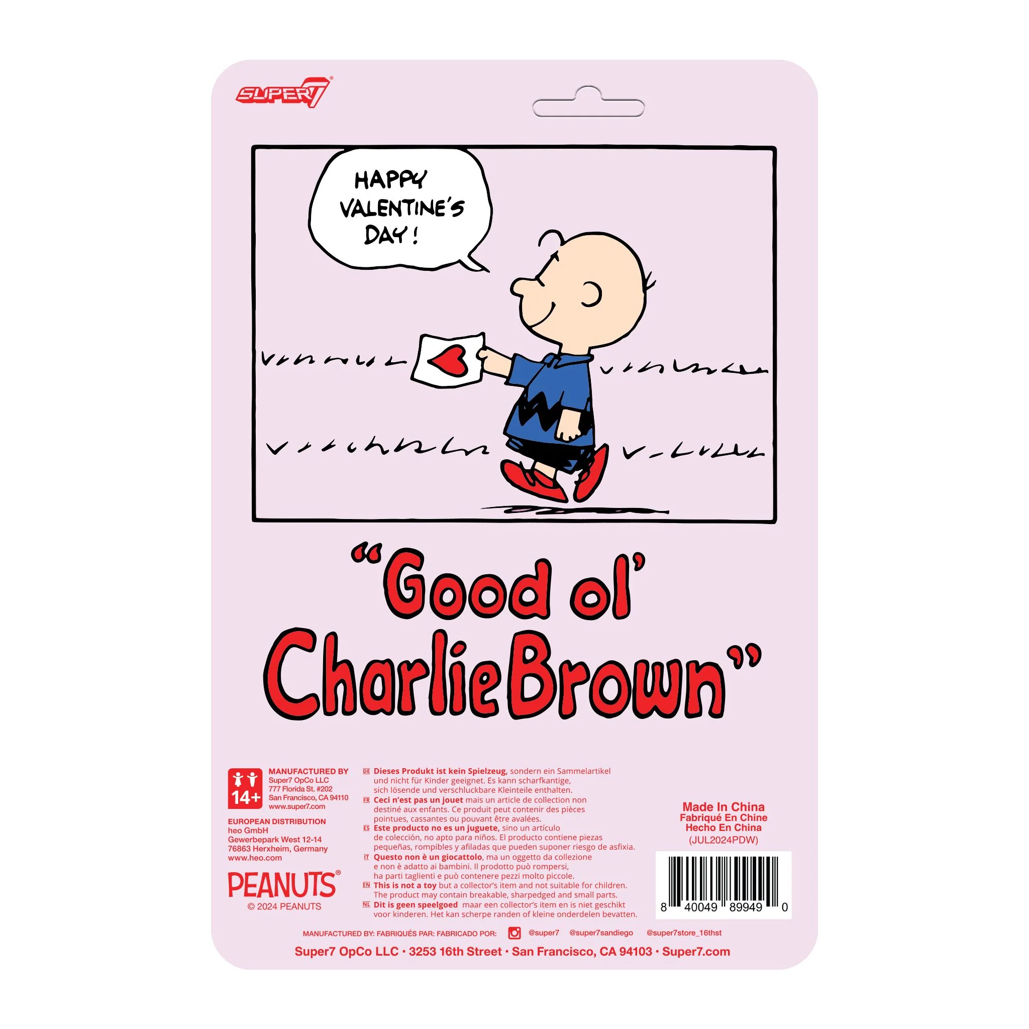 Peanuts ReAction Figures - Charlie Brown (Valentine Delivery) - Image 4