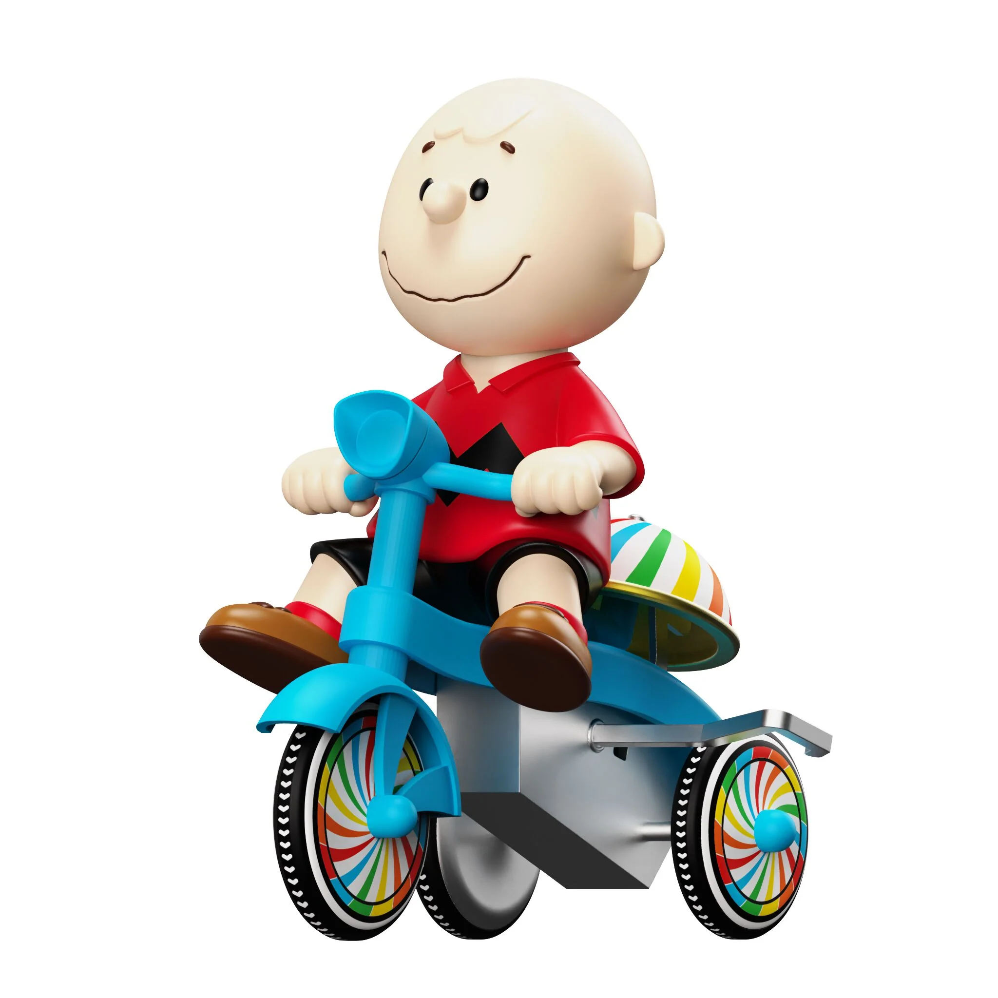 Peanuts Super Cycles - Charlie Brown (Red Shirt w/ Blue Trike) - Image 4
