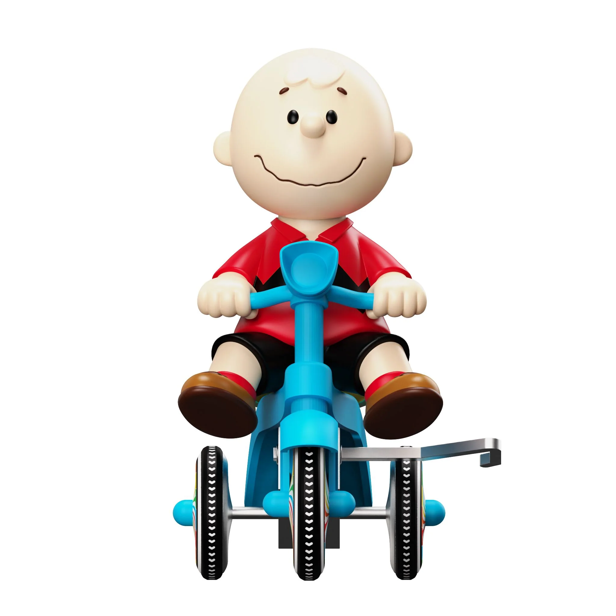 Peanuts Super Cycles - Charlie Brown (Red Shirt w/ Blue Trike) - Image 6