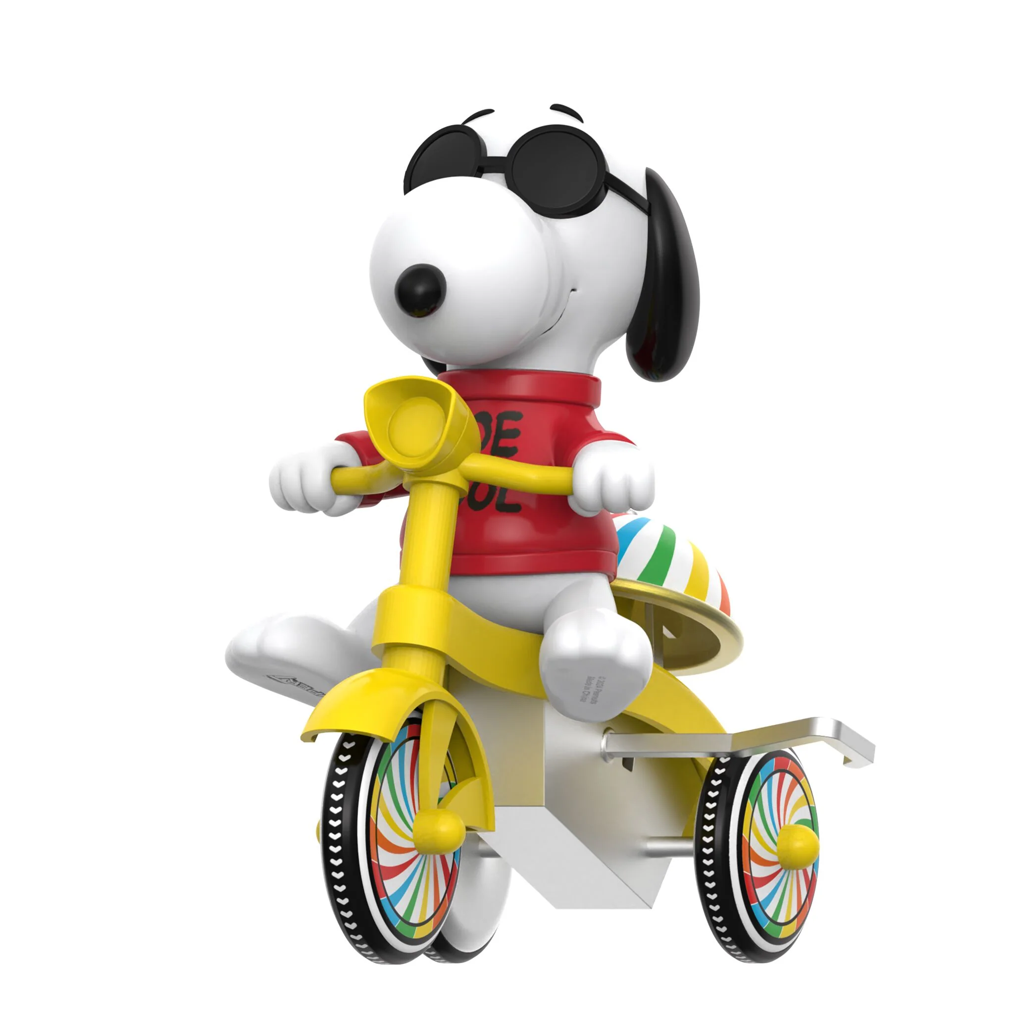 Peanuts Super Cycles - Joe Cool (Red w/ Yellow Trike) - Image 3