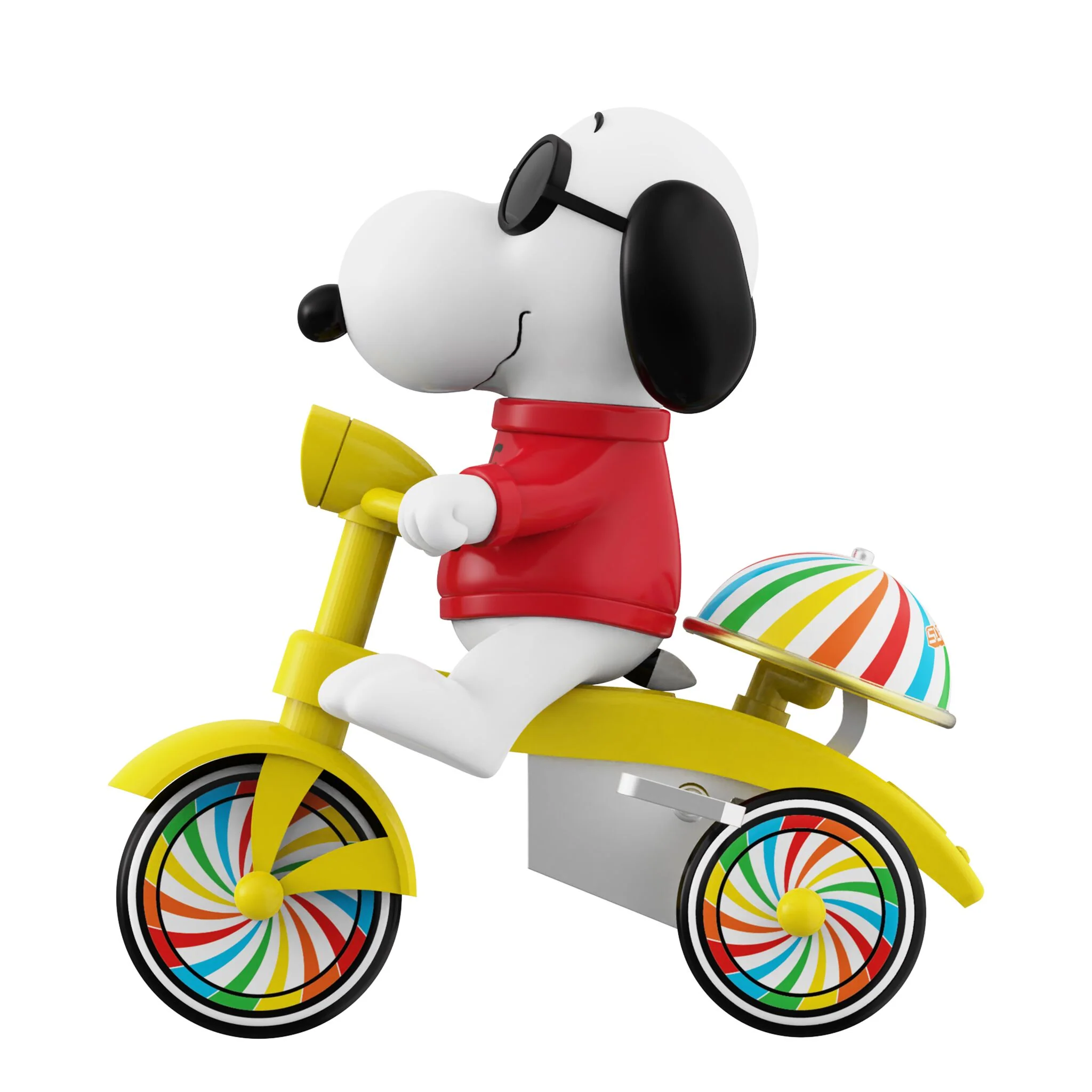 Peanuts Super Cycles - Joe Cool (Red w/ Yellow Trike) - Image 5