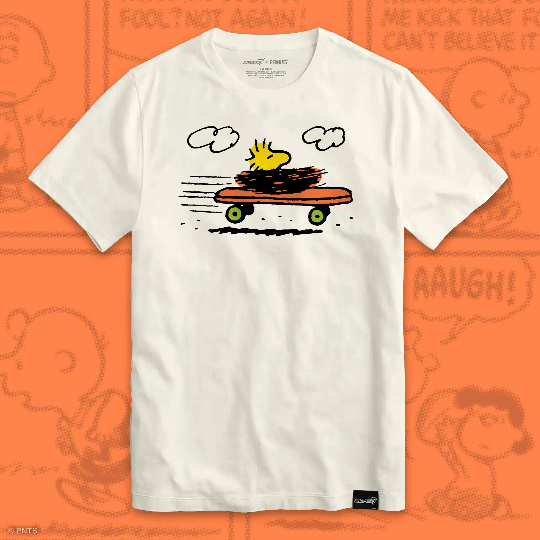 Peanuts Woodstock Skateboard Tshirt - Image 3