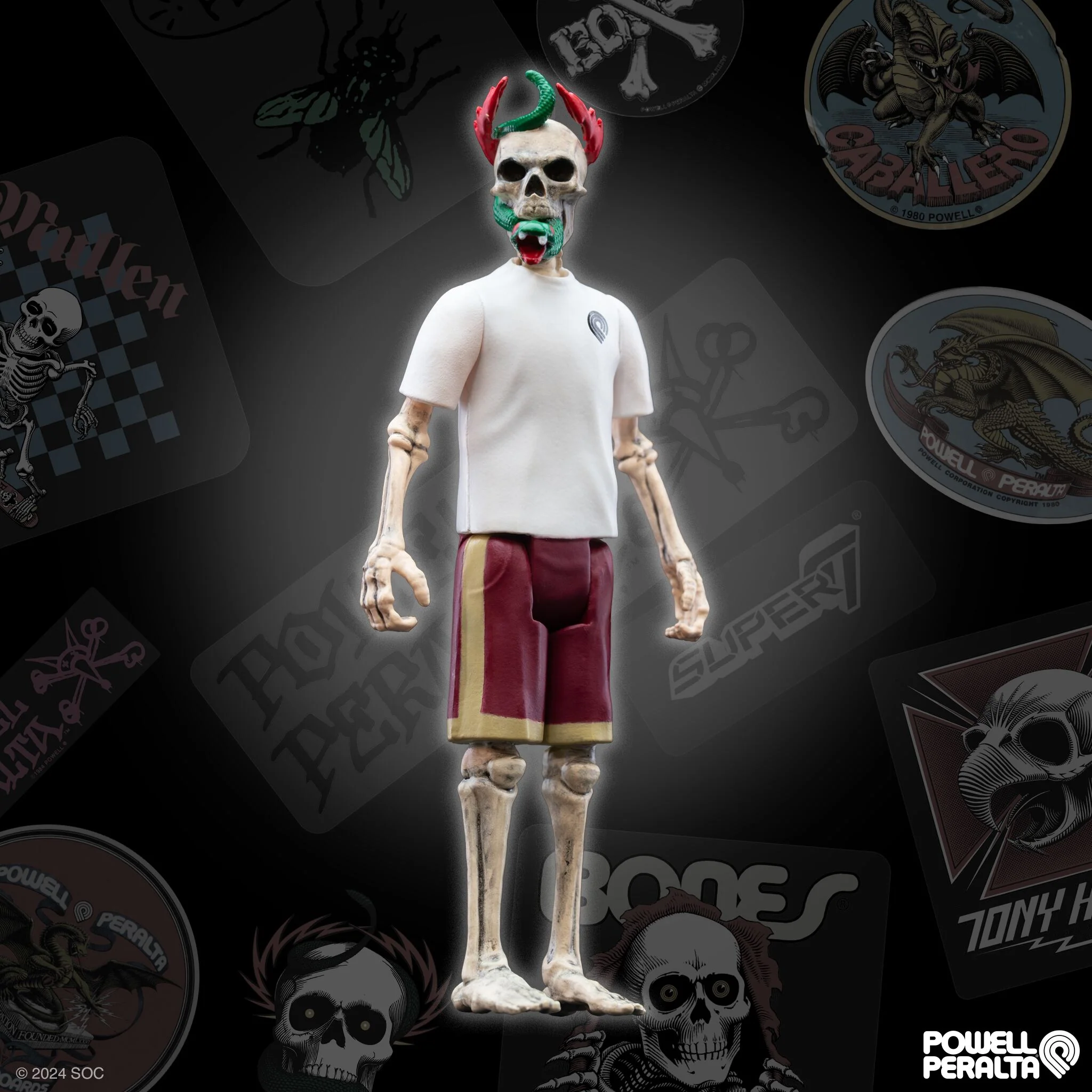 Powell-Peralta ReAction Figures Wave 5 - Tony Hawk, Mike McGill, Steve Caballero, and Rodney Mullen - Image 4