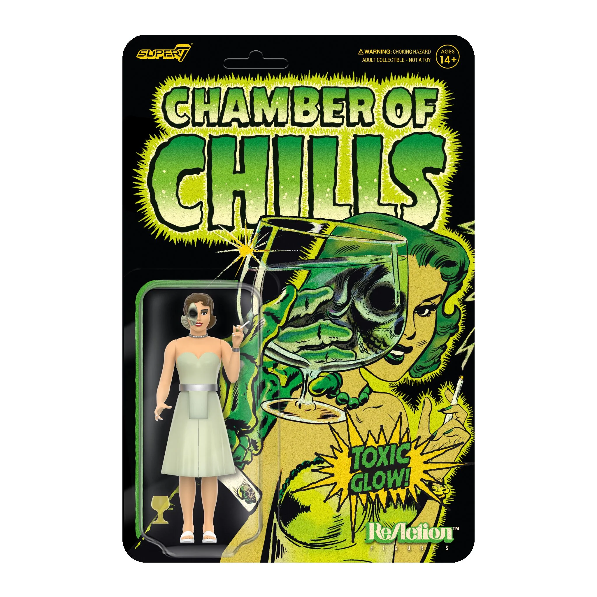 Pre-Code Horror ReAction Figures Wave 4 - Heartless Zombie, Voracious Werewolf, Spine-Chilling Ghoul & Dead Darling (Glow) - Image 10