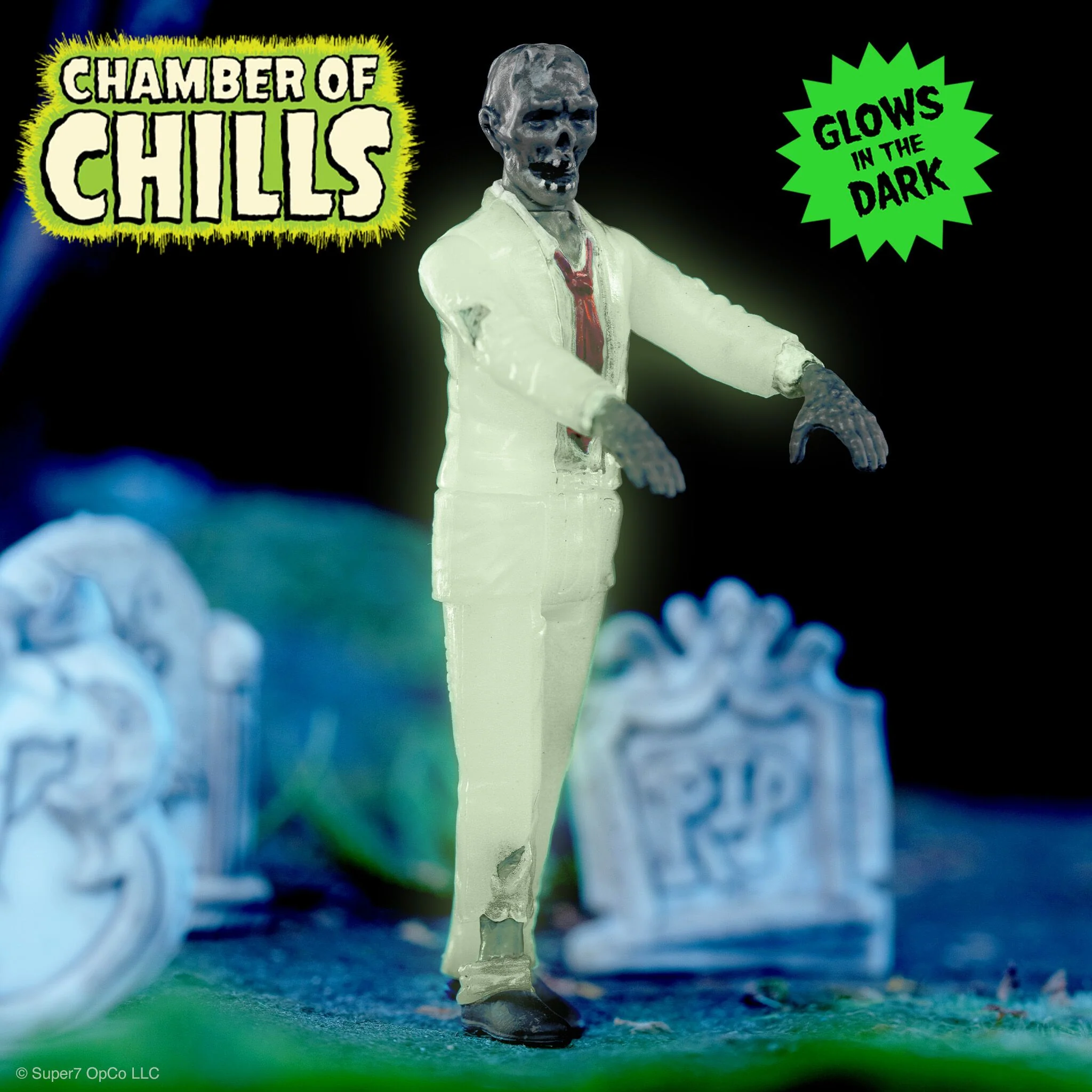 Pre-Code Horror ReAction Figures Wave 4 - Heartless Zombie, Voracious Werewolf, Spine-Chilling Ghoul & Dead Darling (Glow) - Image 5