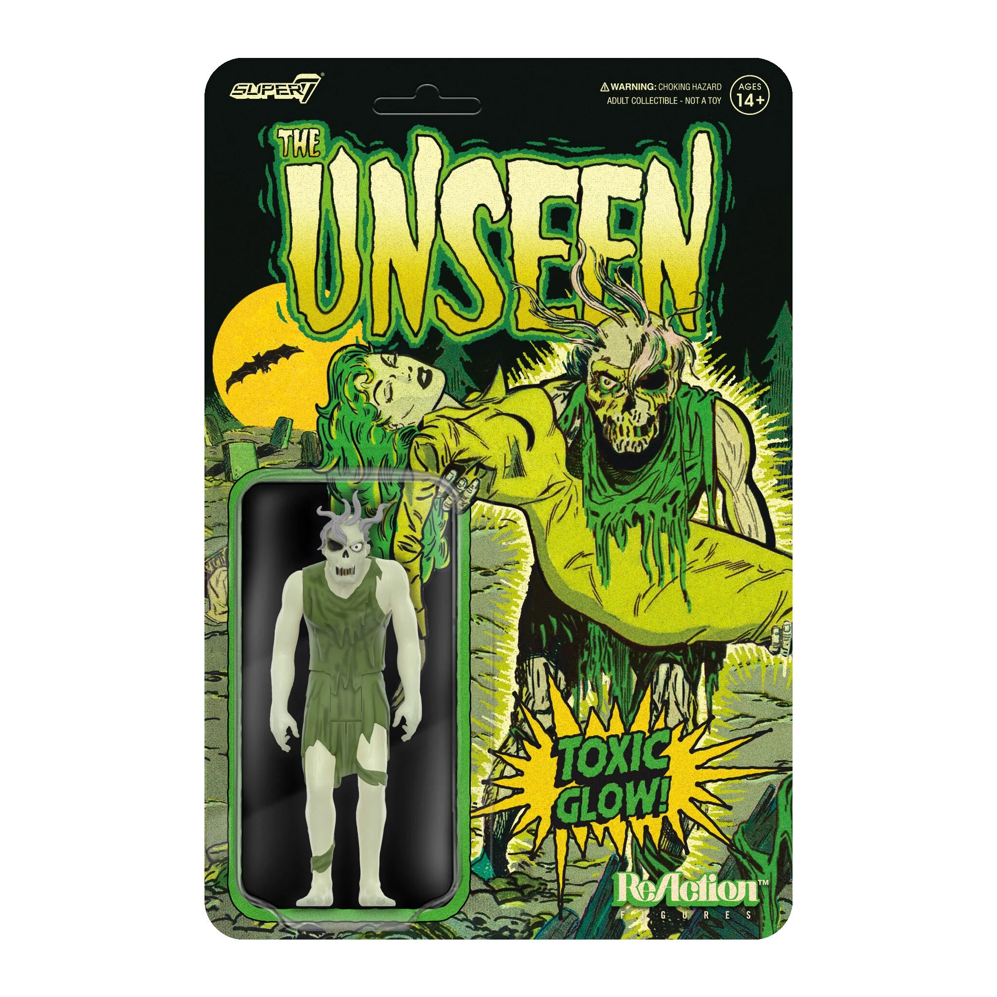 Pre-Code Horror ReAction Figures Wave 4 - Heartless Zombie, Voracious Werewolf, Spine-Chilling Ghoul & Dead Darling (Glow) - Image 7