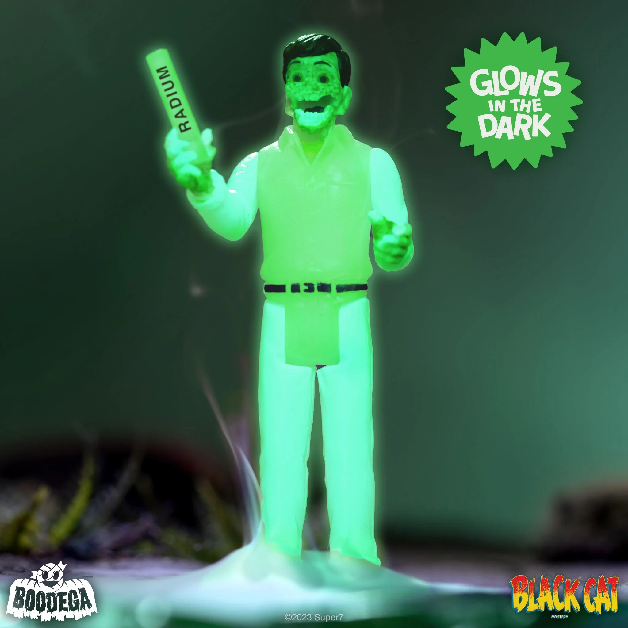 Pre-Code Horror ReAction W3 - Black Cat Mystery - Radium Man(Glow) - Image 2