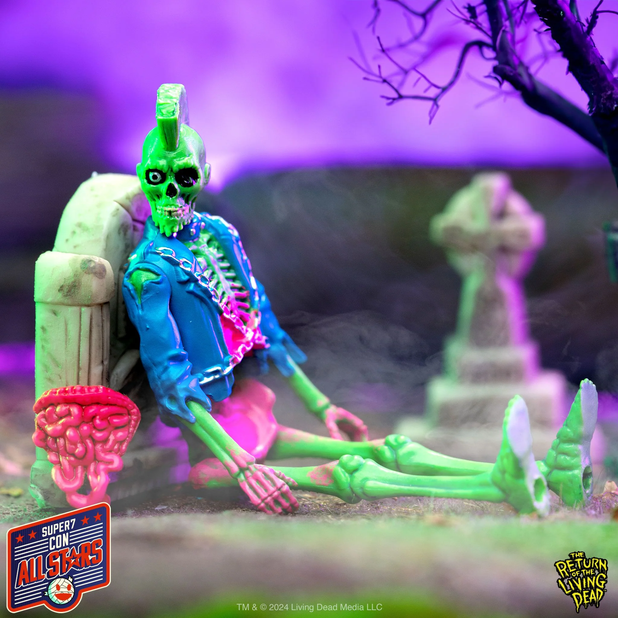 Return of the Living Dead ReAction Figures Wave 03 - Male Poster Zombie (Blacklight) - Image 3