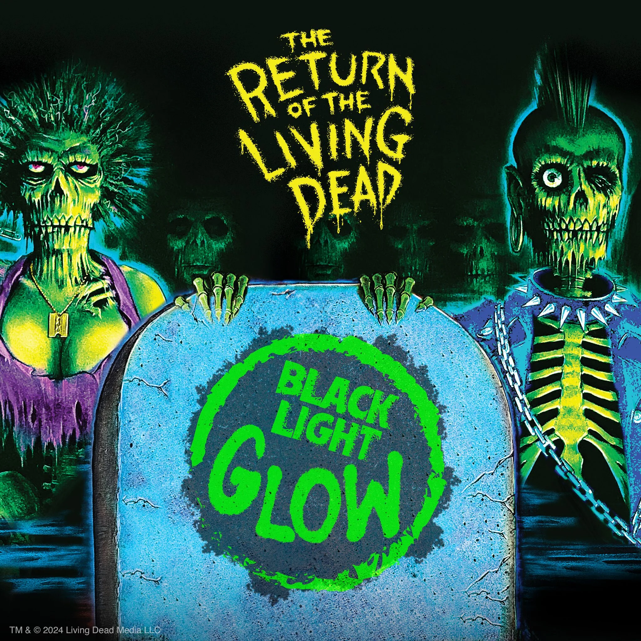 Return of the Living Dead ReAction Figures Wave 03 - Male Poster Zombie (Blacklight) - Image 7