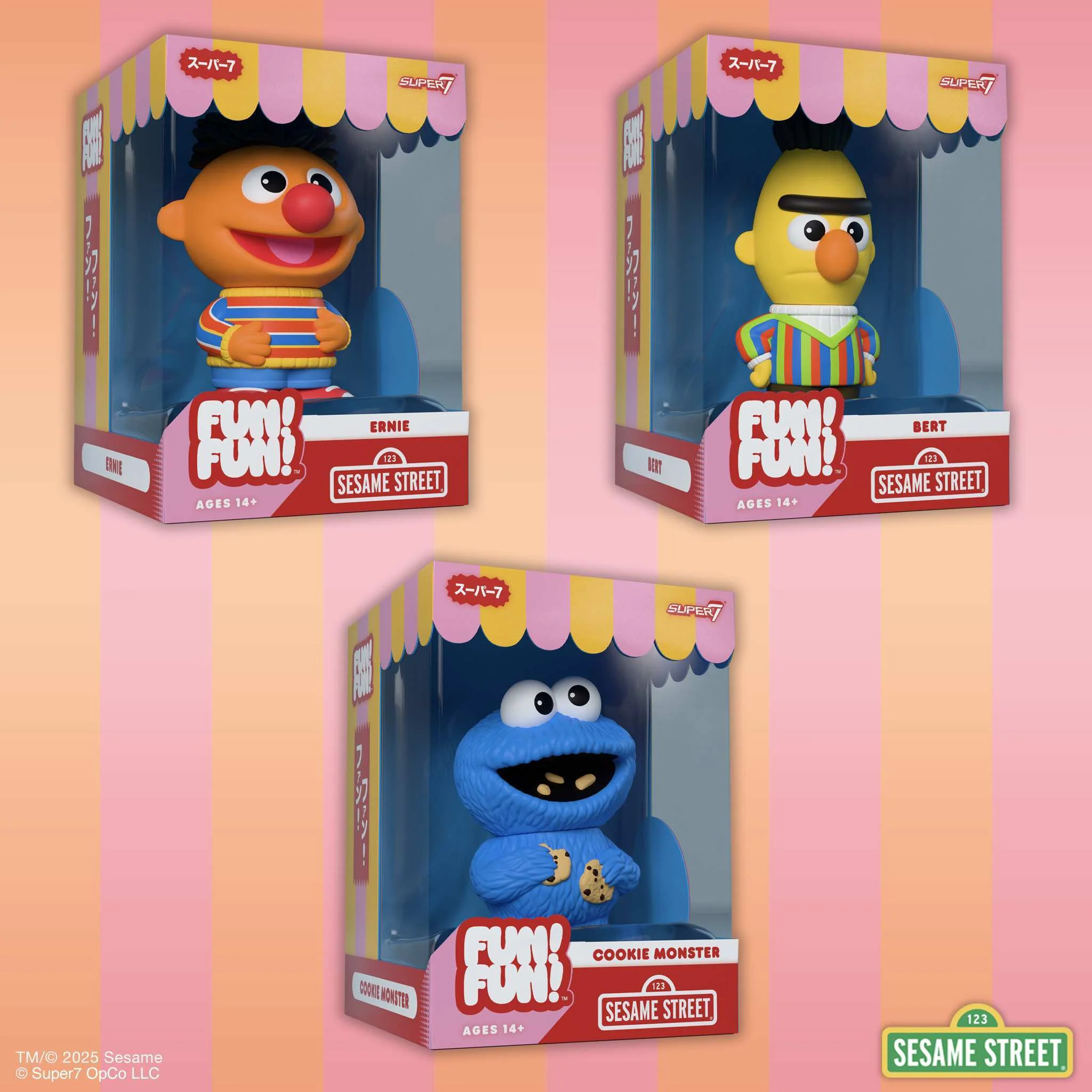 Sesame Street FUN! FUN! Wave 2 - Bert, Ernie & Cookie Monster - Image 2