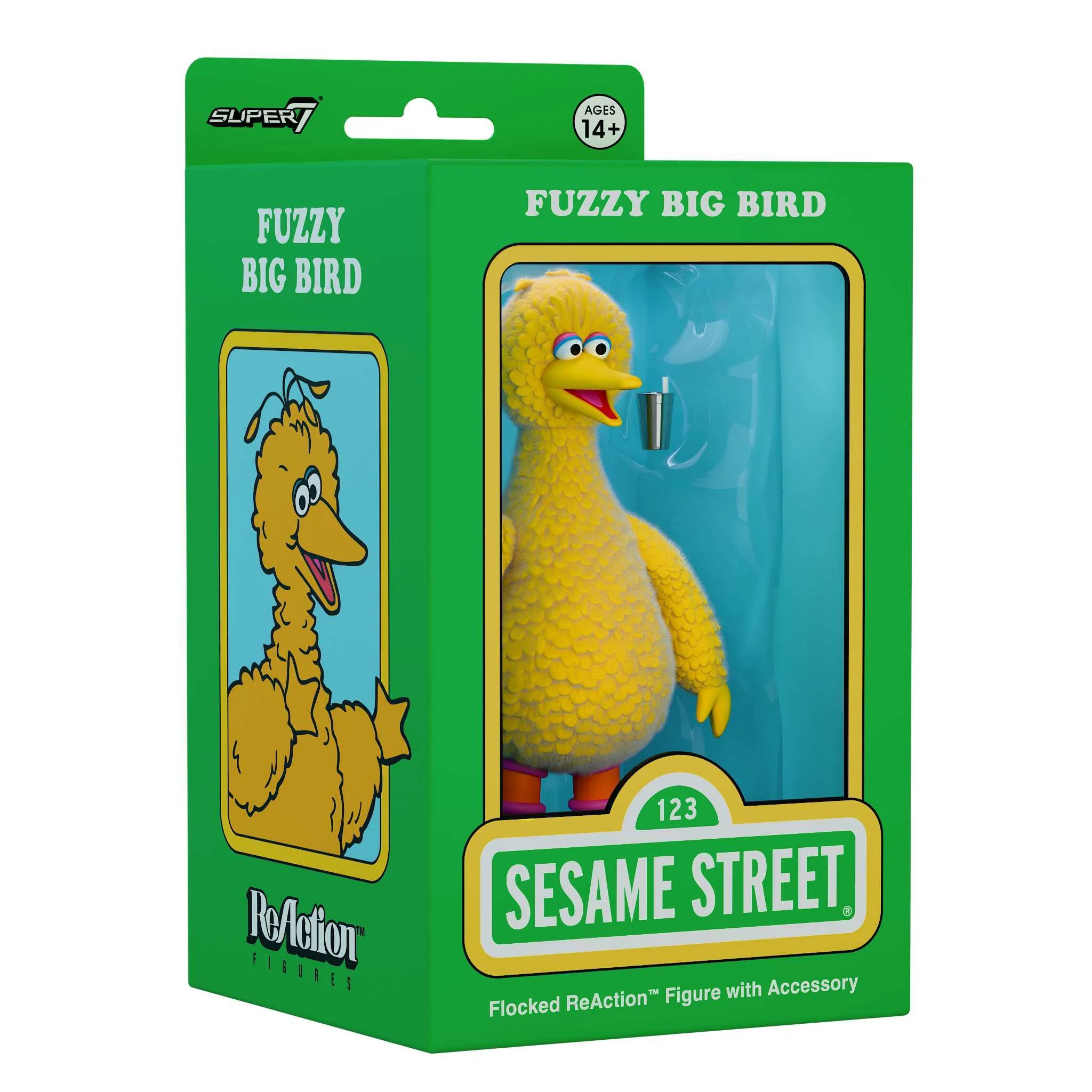 Sesame Street ReAction Figures - Big Bird (Flocked) - Image 5