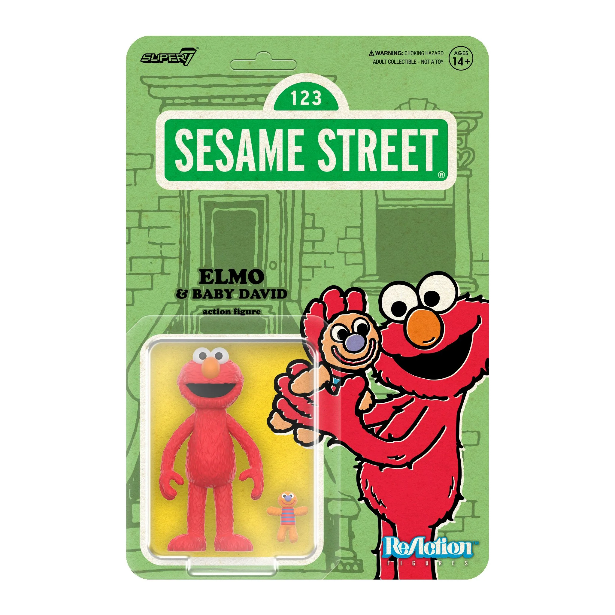 Sesame Street ReAction Figures Wave 04 - Chef Cookie Monster, Elmo, Alligator King, & Roosevelt Franklin - Image 9