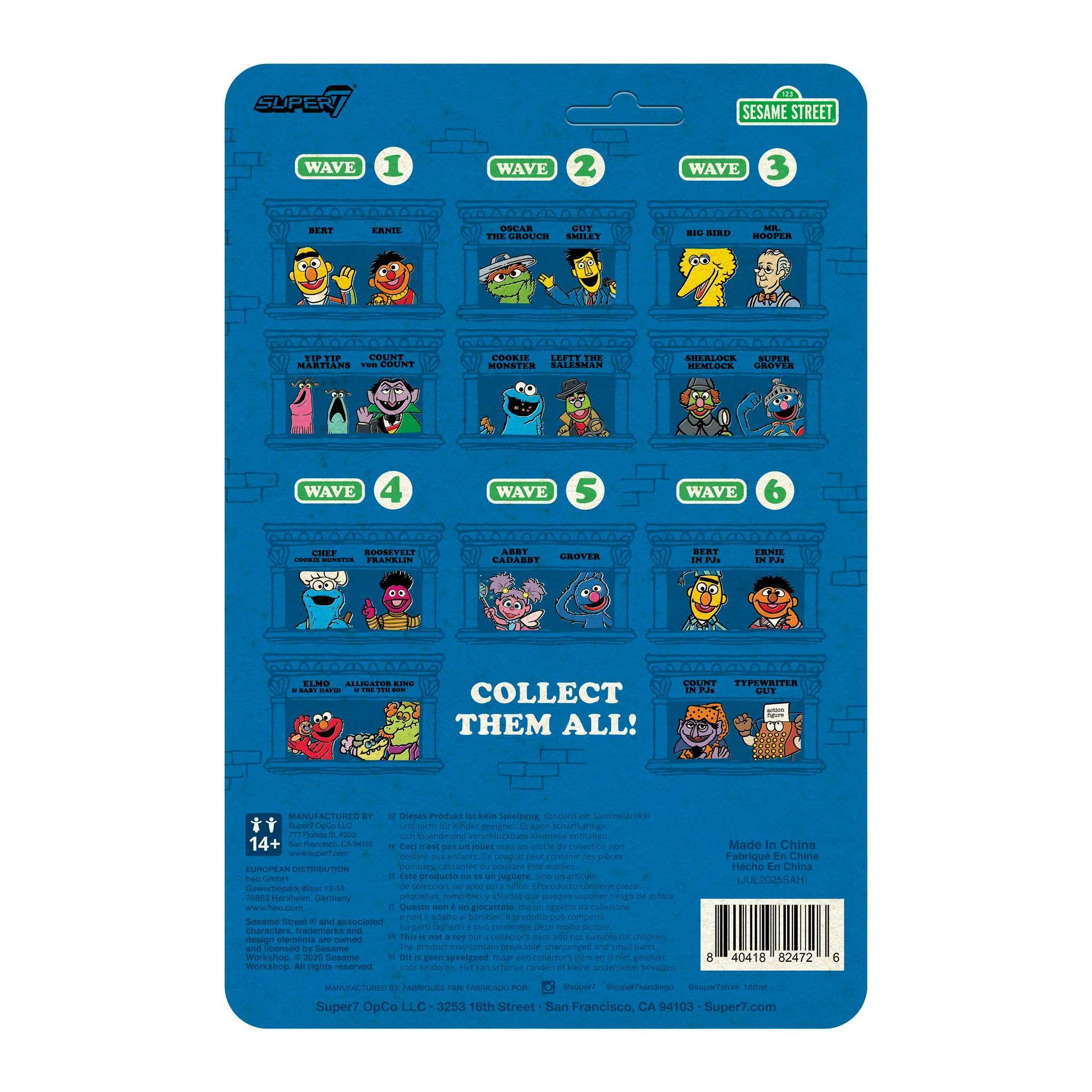 Sesame Street ReAction Figures Wave 06 - Count Von Count (PJs) - Image 4