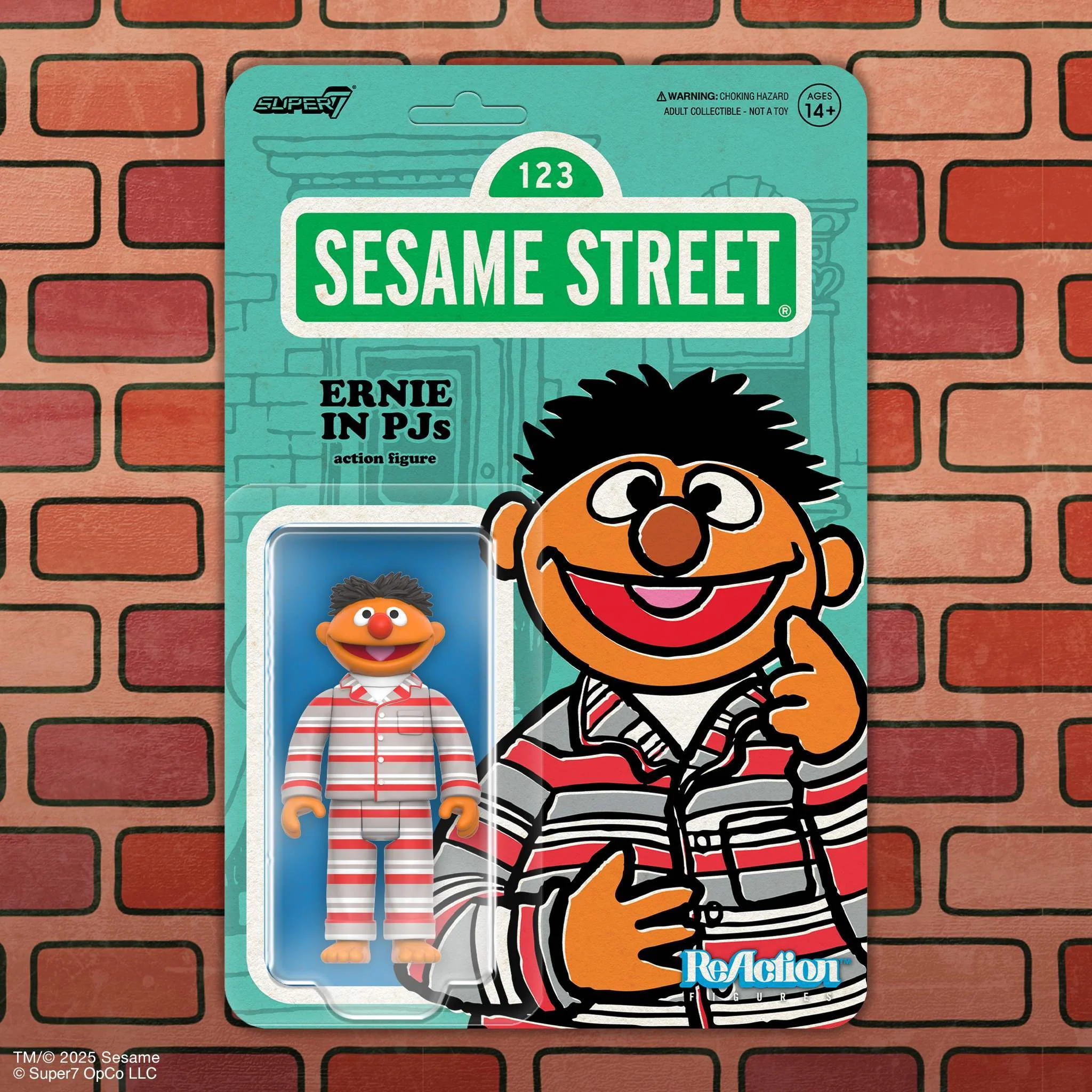 Sesame Street ReAction Figures Wave 06 - Ernie (PJs) - Image 2