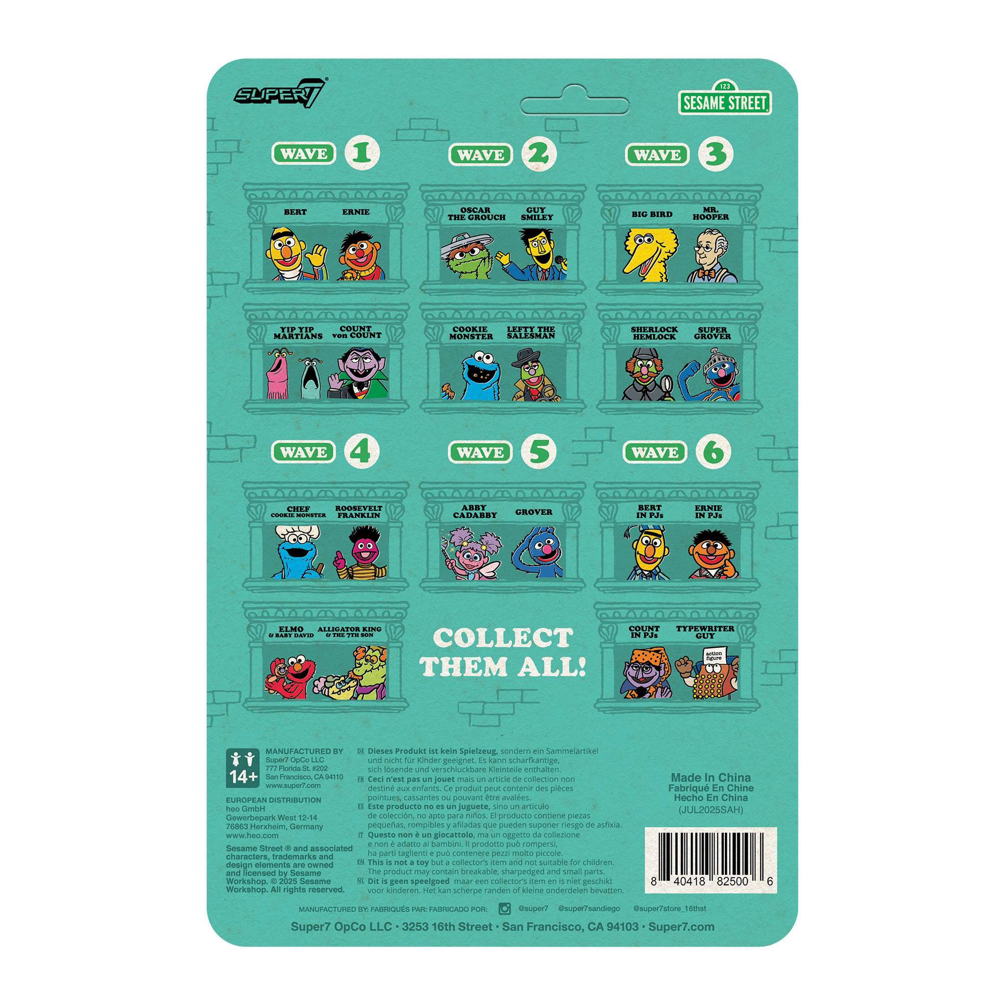 Sesame Street ReAction Figures Wave 06 - Ernie (PJs) - Image 4